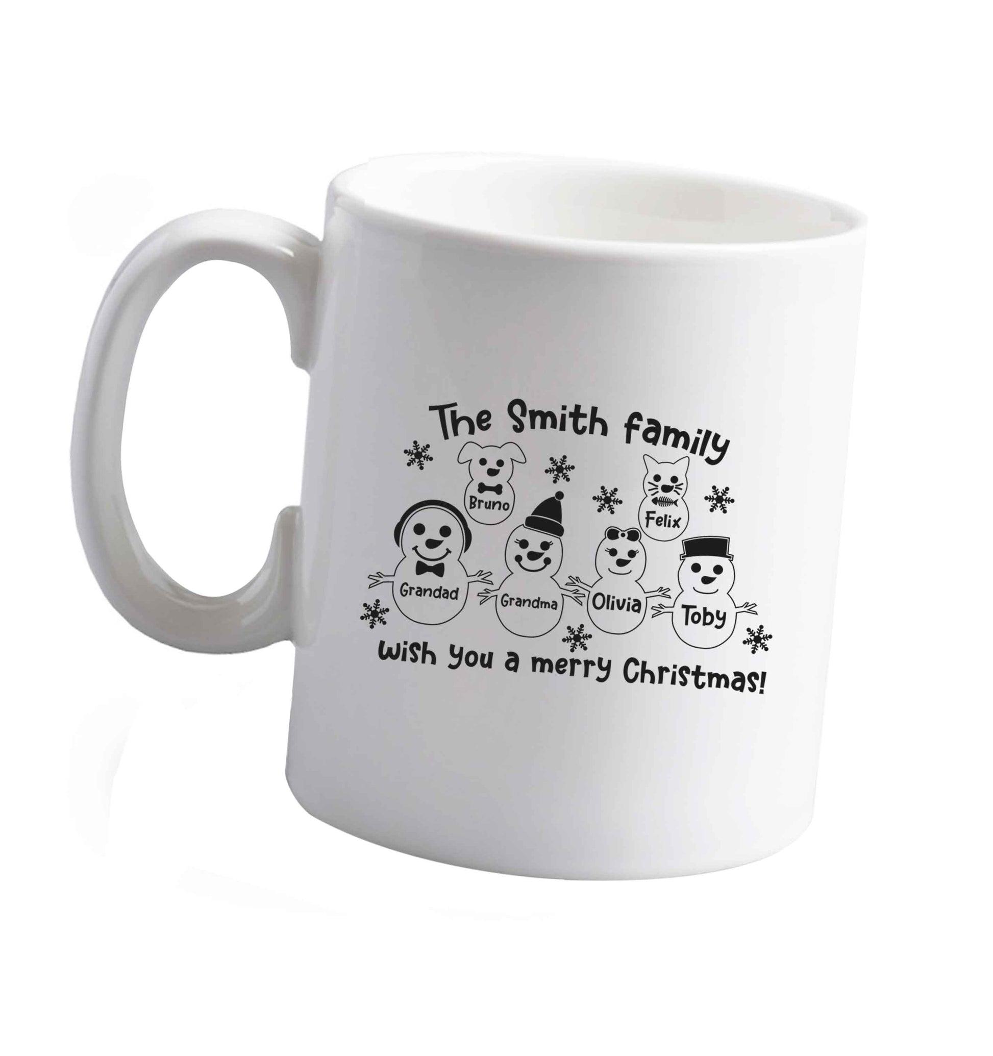 10 oz Tis The Season to Drink Whisky ceramic mug right handed