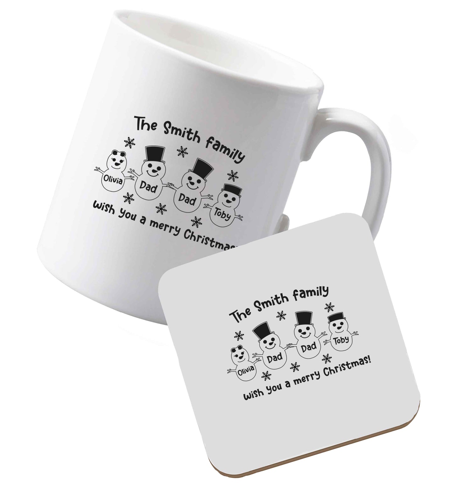 10 oz Ceramic mug and coaster Tis The Season to Drink Whisky both sides