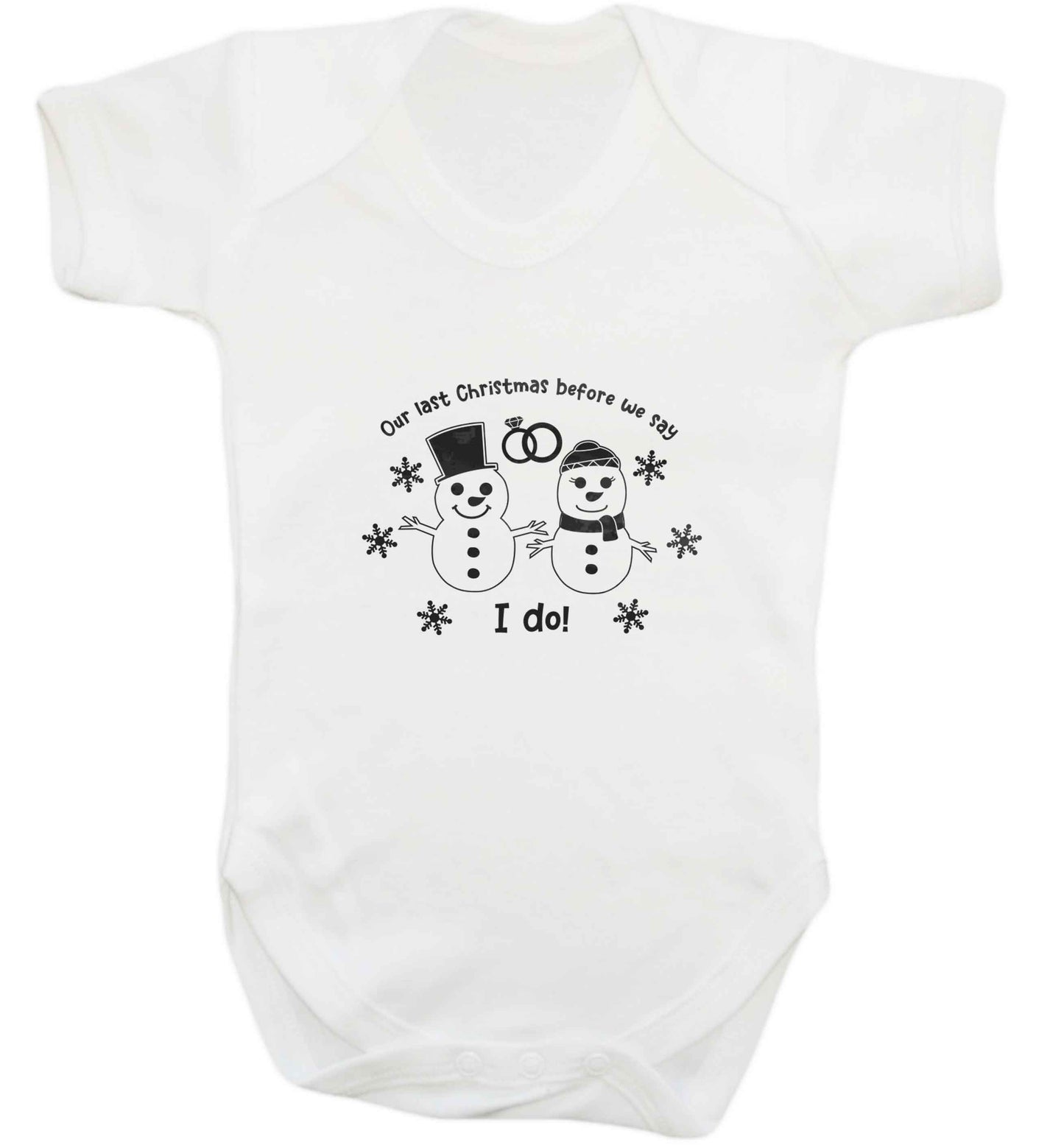 Last Christmas before we say I do baby vest white 18-24 months