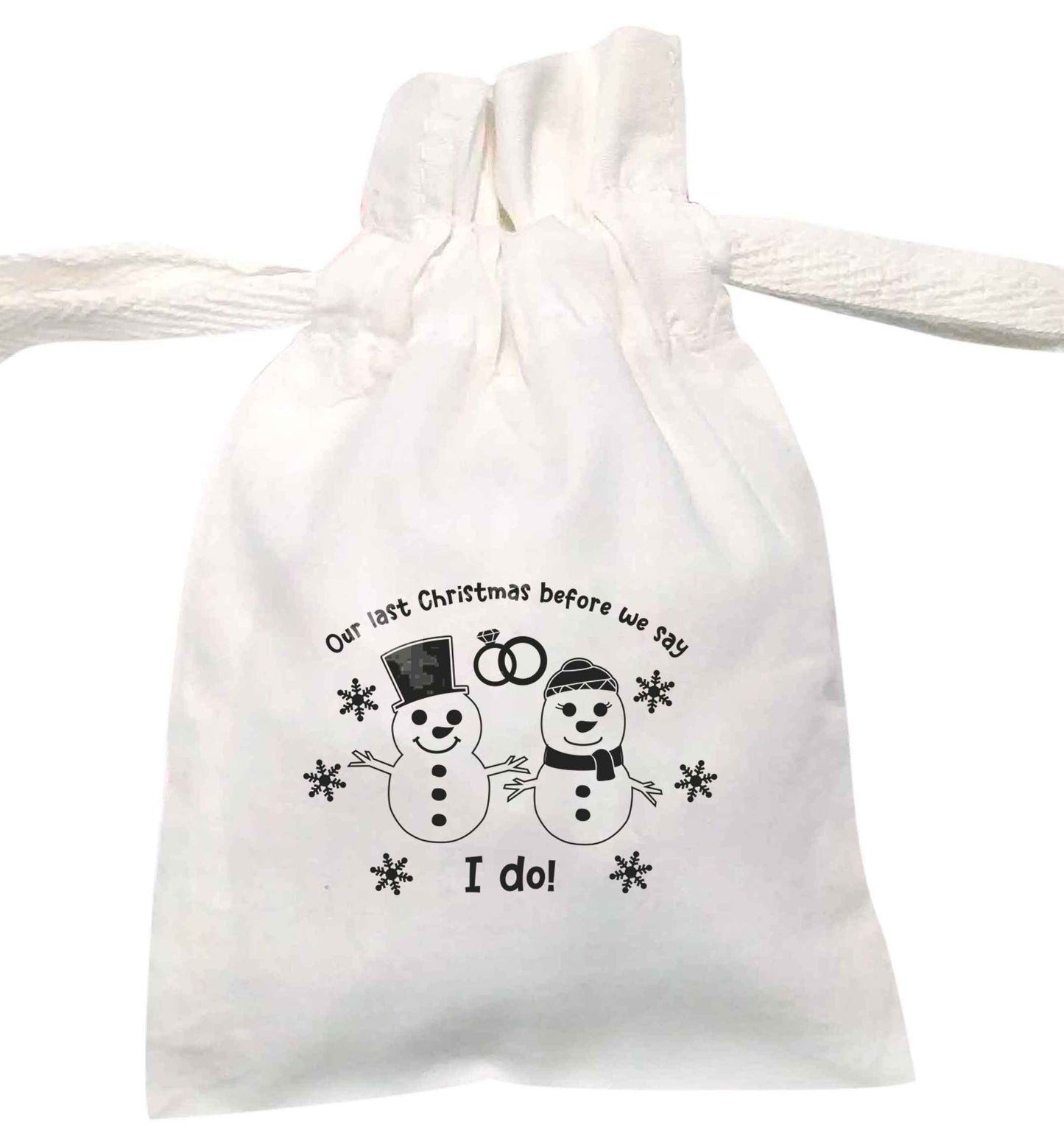 Last Christmas before we say I do | XS - L | Pouch / Drawstring bag / Sack | Organic Cotton | Bulk discounts available!