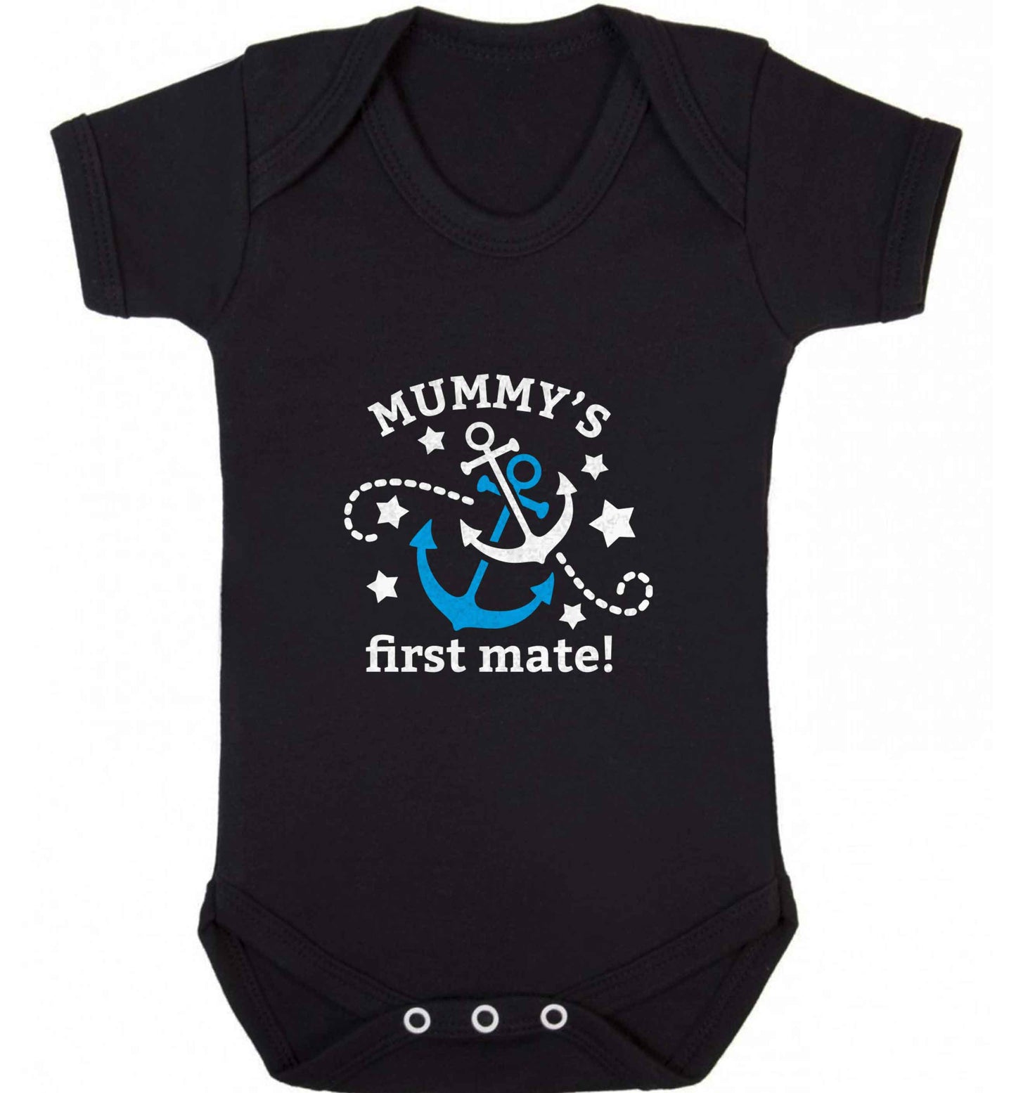 Mummy's First Mate baby vest black 18-24 months