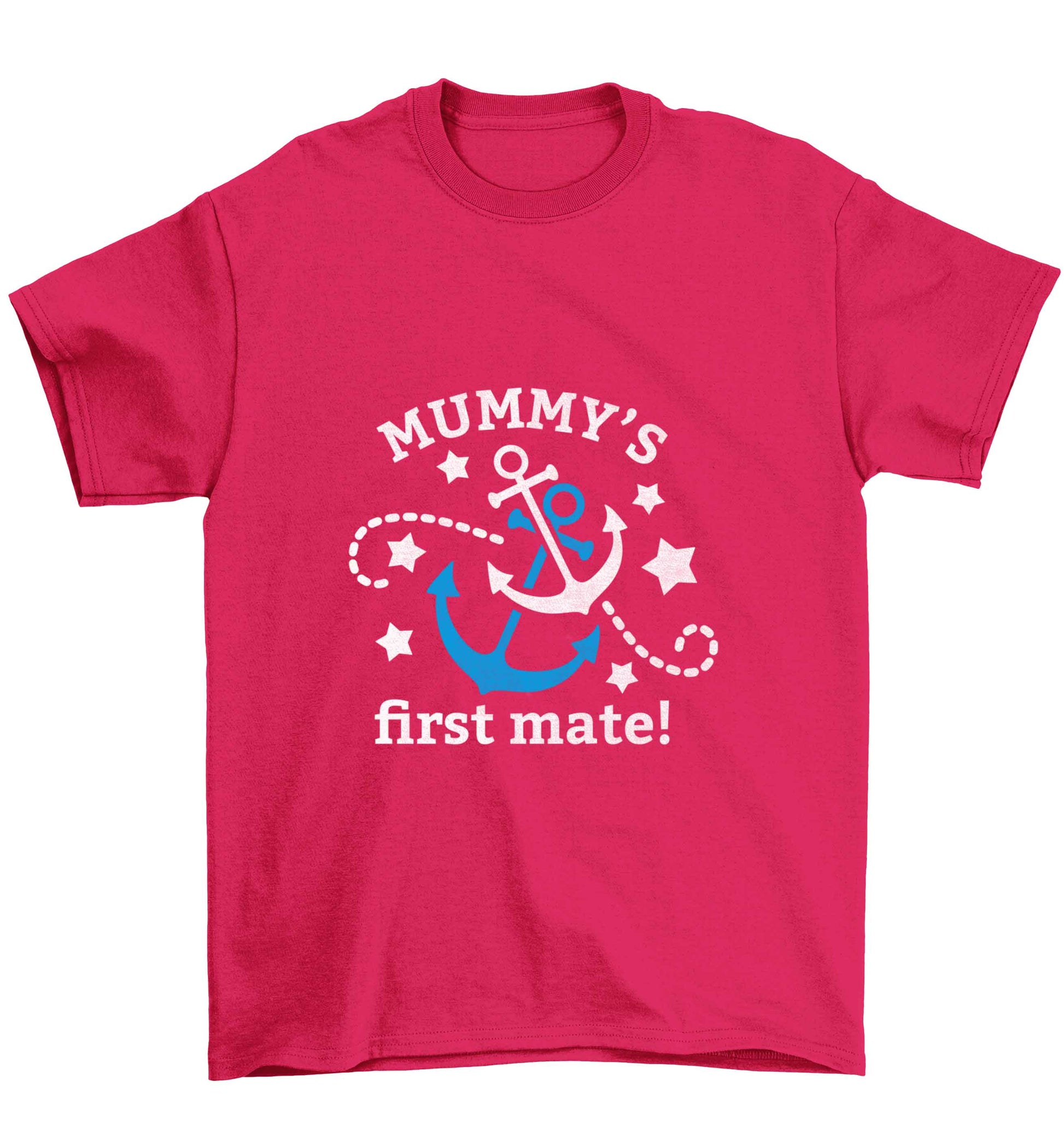 Mummy's First Mate Children's pink Tshirt 12-13 Years