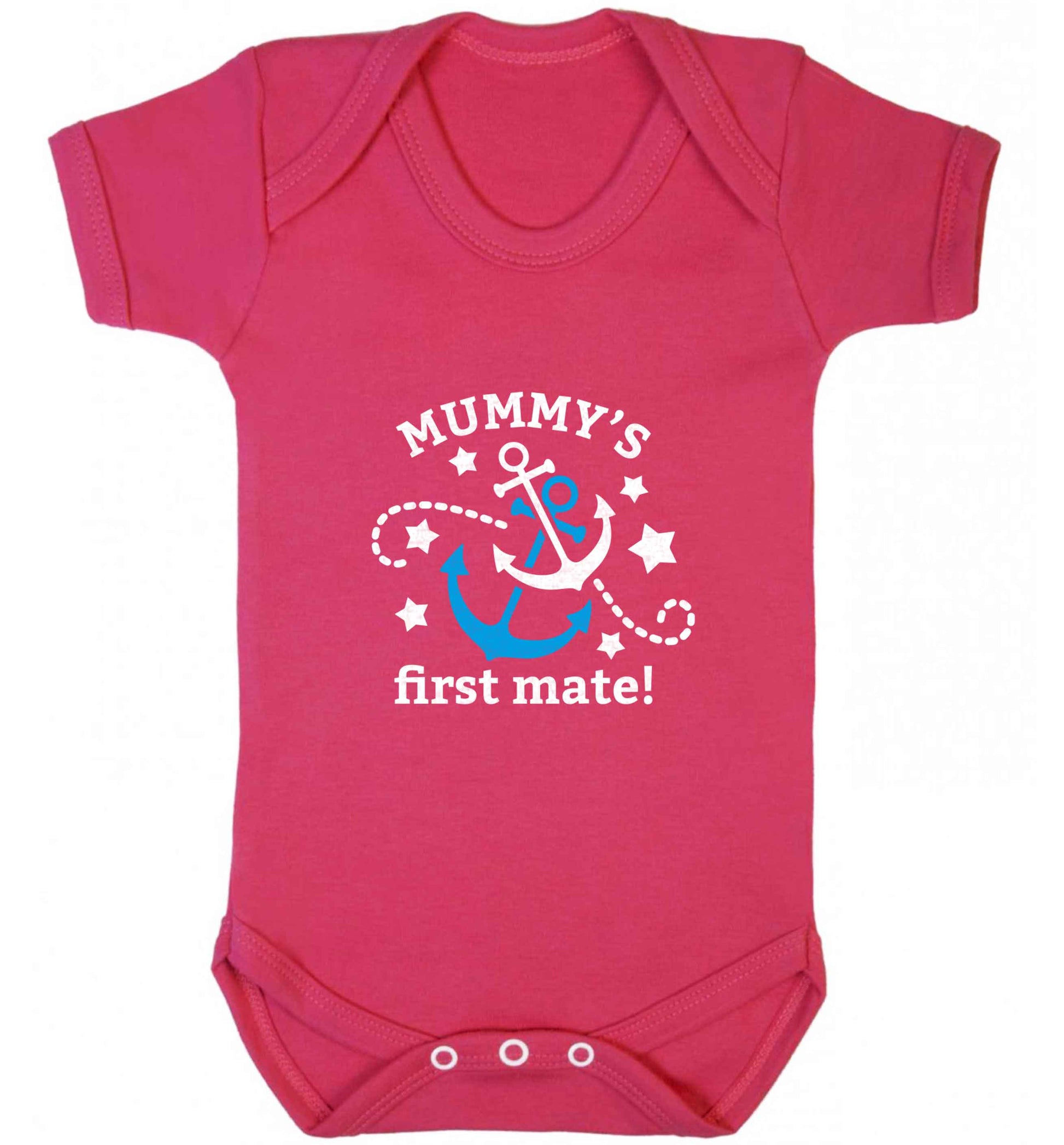 Mummy's First Mate baby vest dark pink 18-24 months