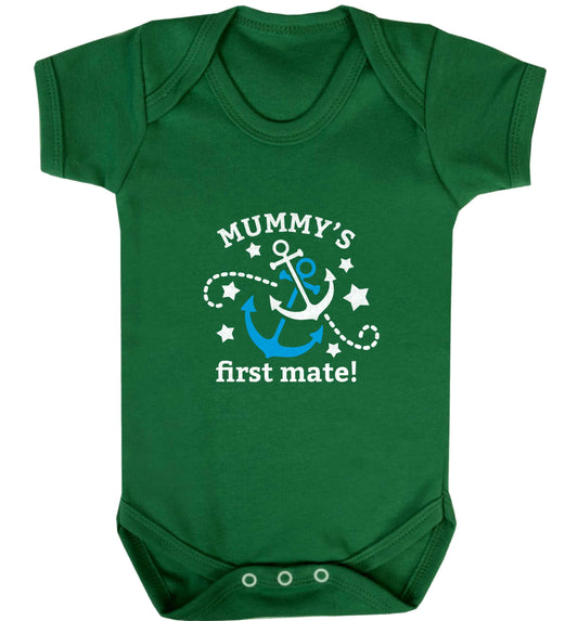Mummy's First Mate baby vest green 18-24 months