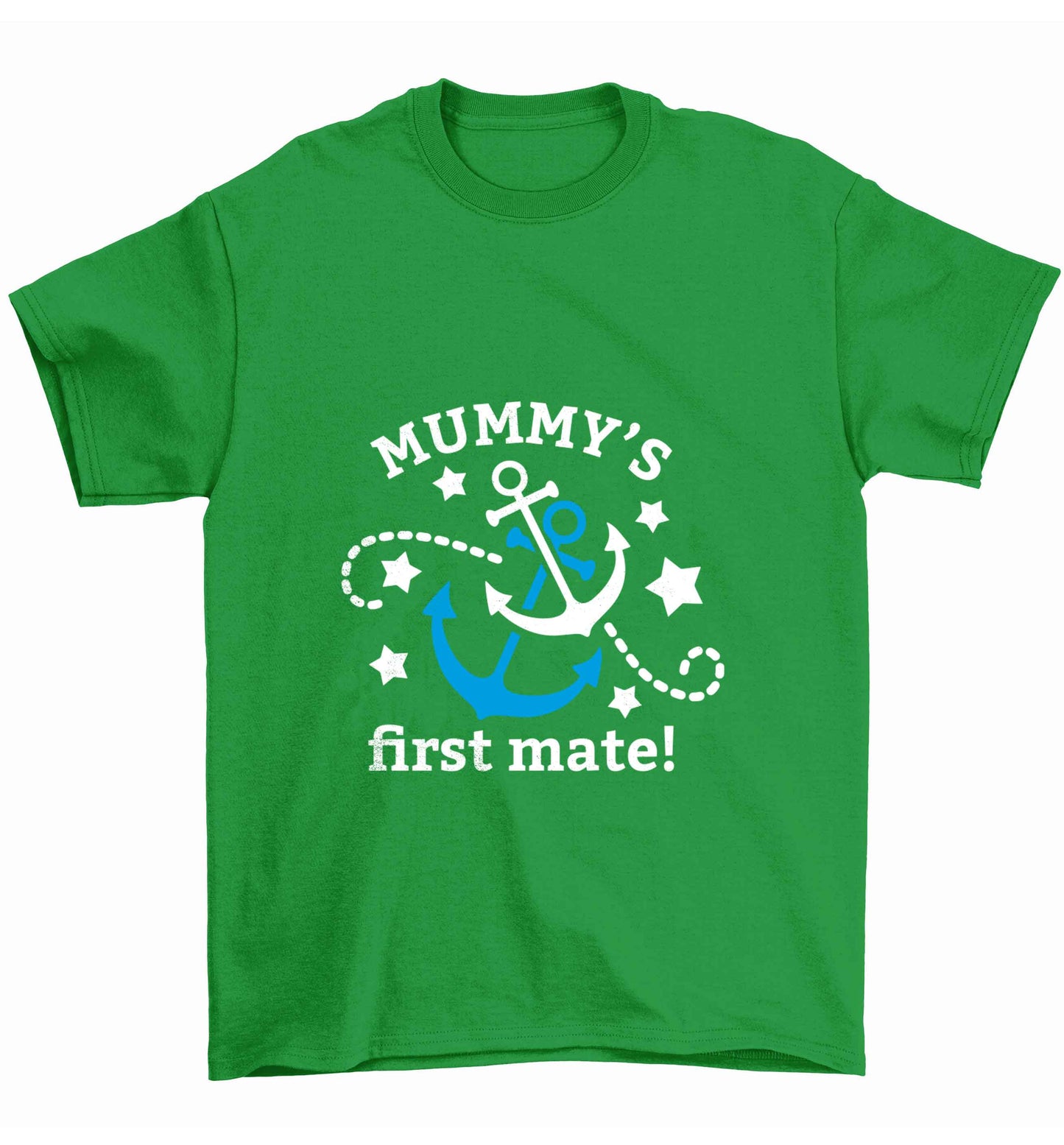 Mummy's First Mate Children's green Tshirt 12-13 Years