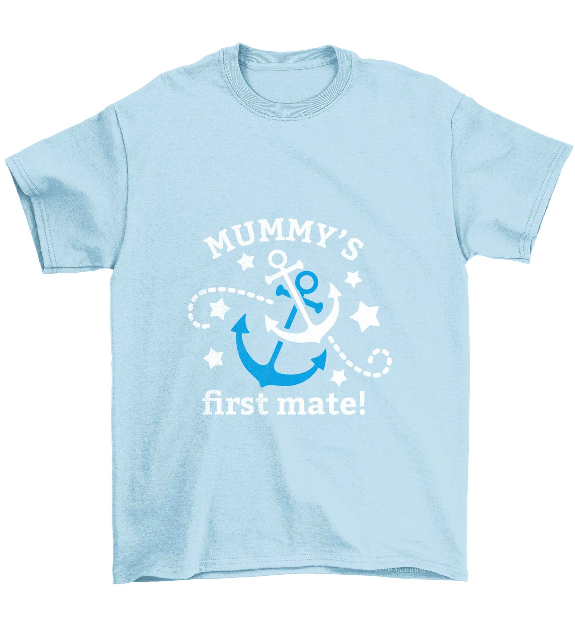Mummy's First Mate Children's light blue Tshirt 12-13 Years