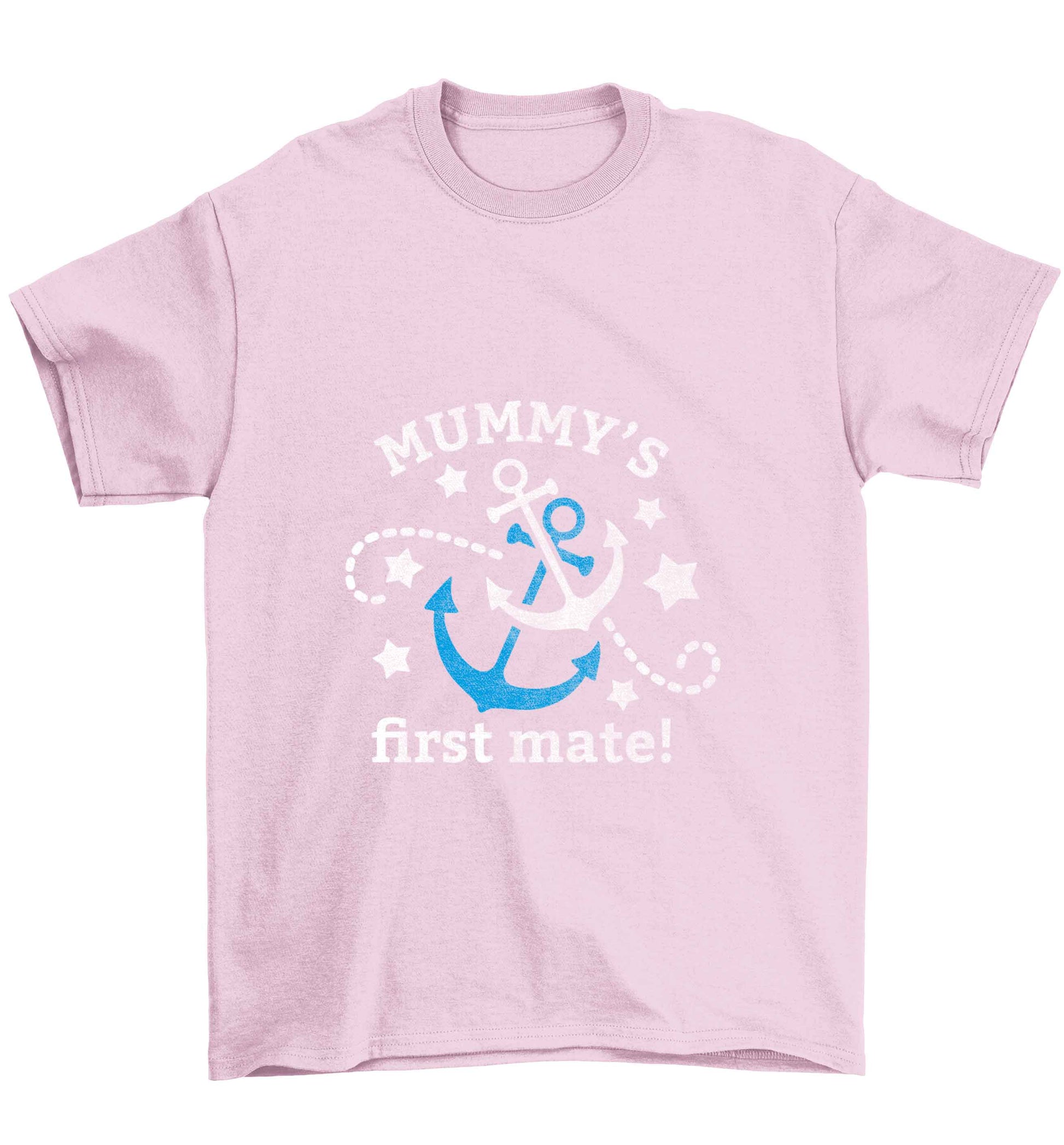 Mummy's First Mate Children's light pink Tshirt 12-13 Years