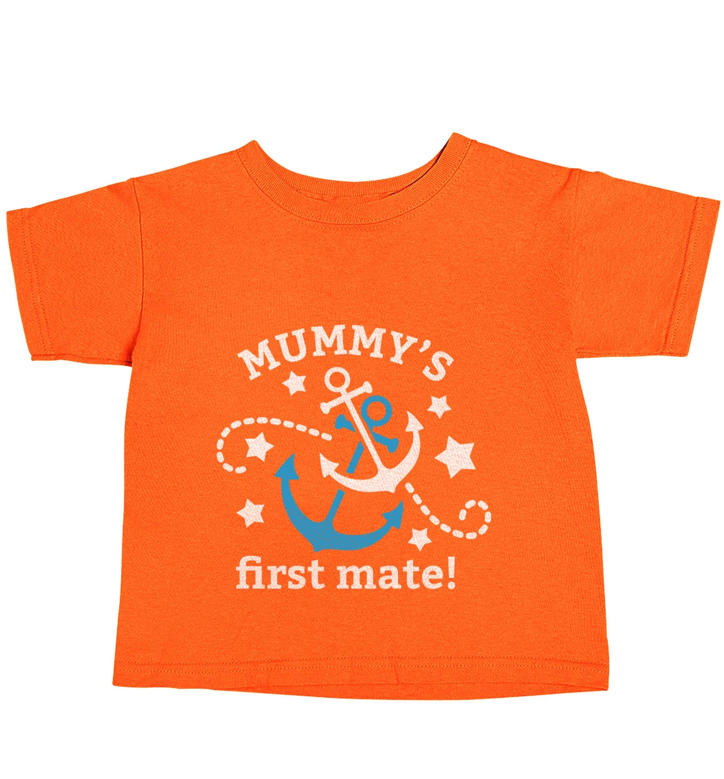 Mummy's First Mate orange baby toddler Tshirt 2 Years