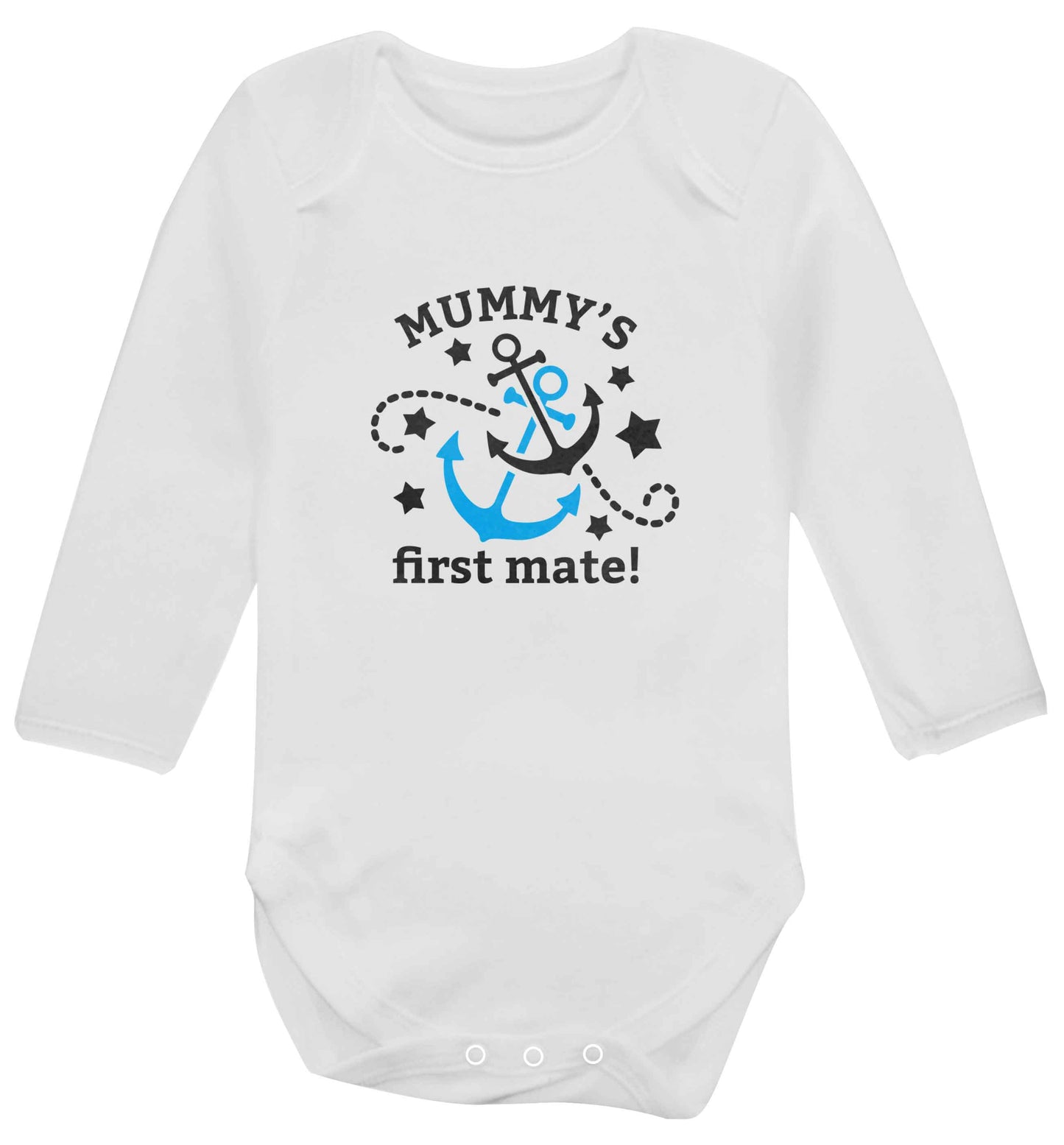 Mummy's First Mate baby vest long sleeved white 6-12 months