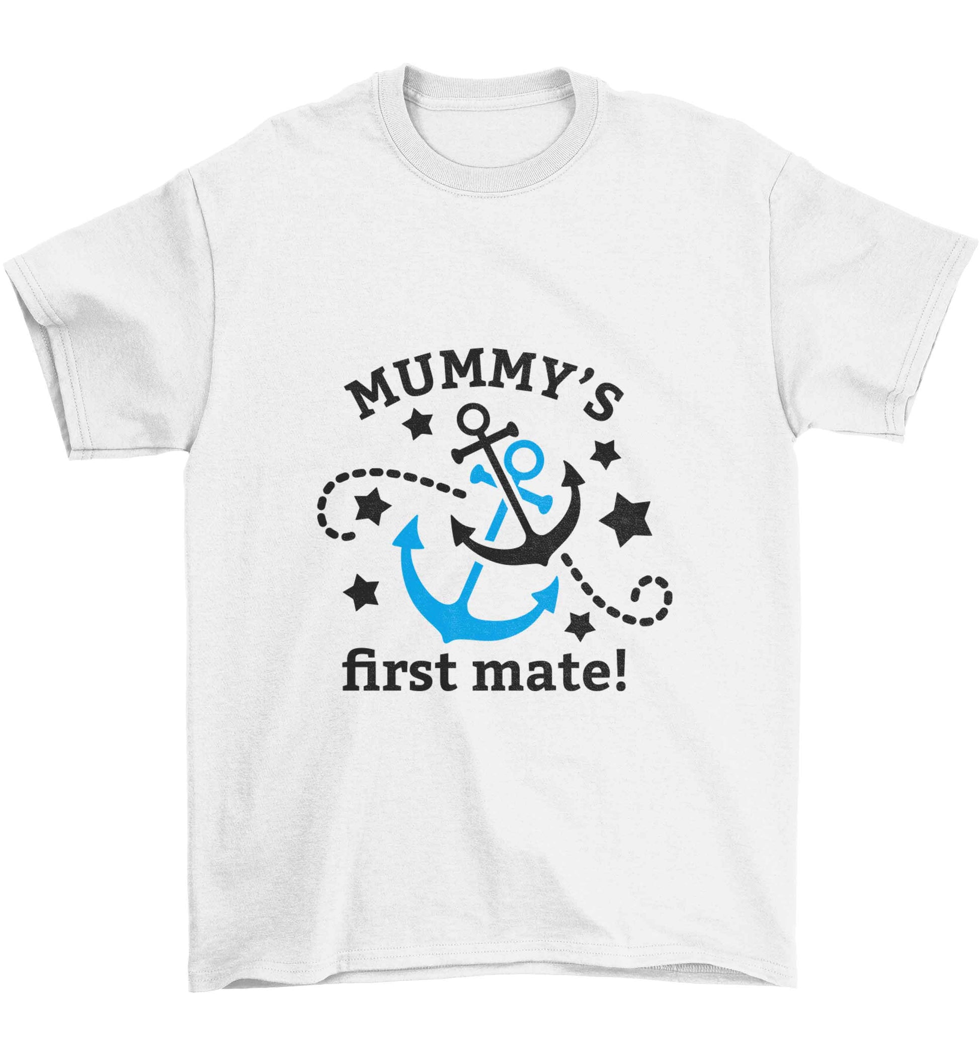Mummy's First Mate Children's white Tshirt 12-13 Years