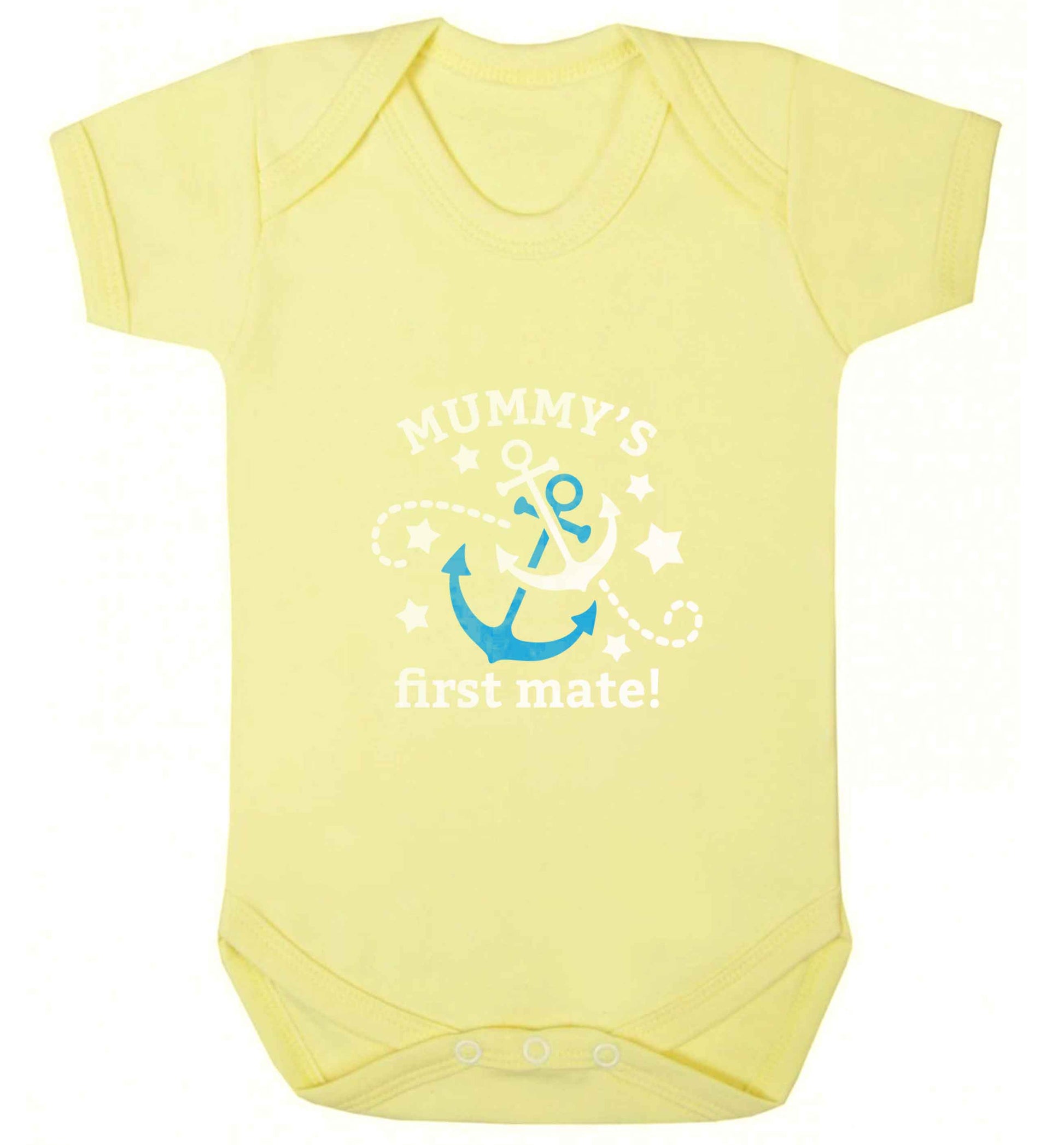 Mummy's First Mate baby vest pale yellow 18-24 months