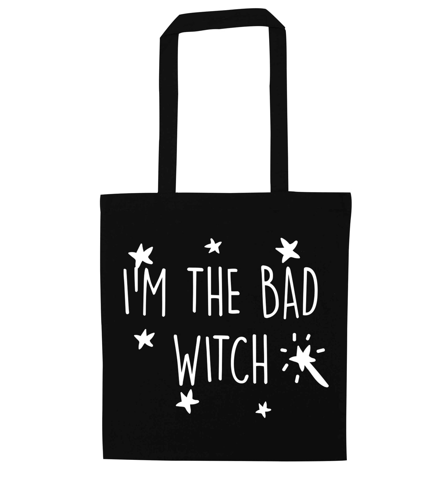 Bad witch black tote bag