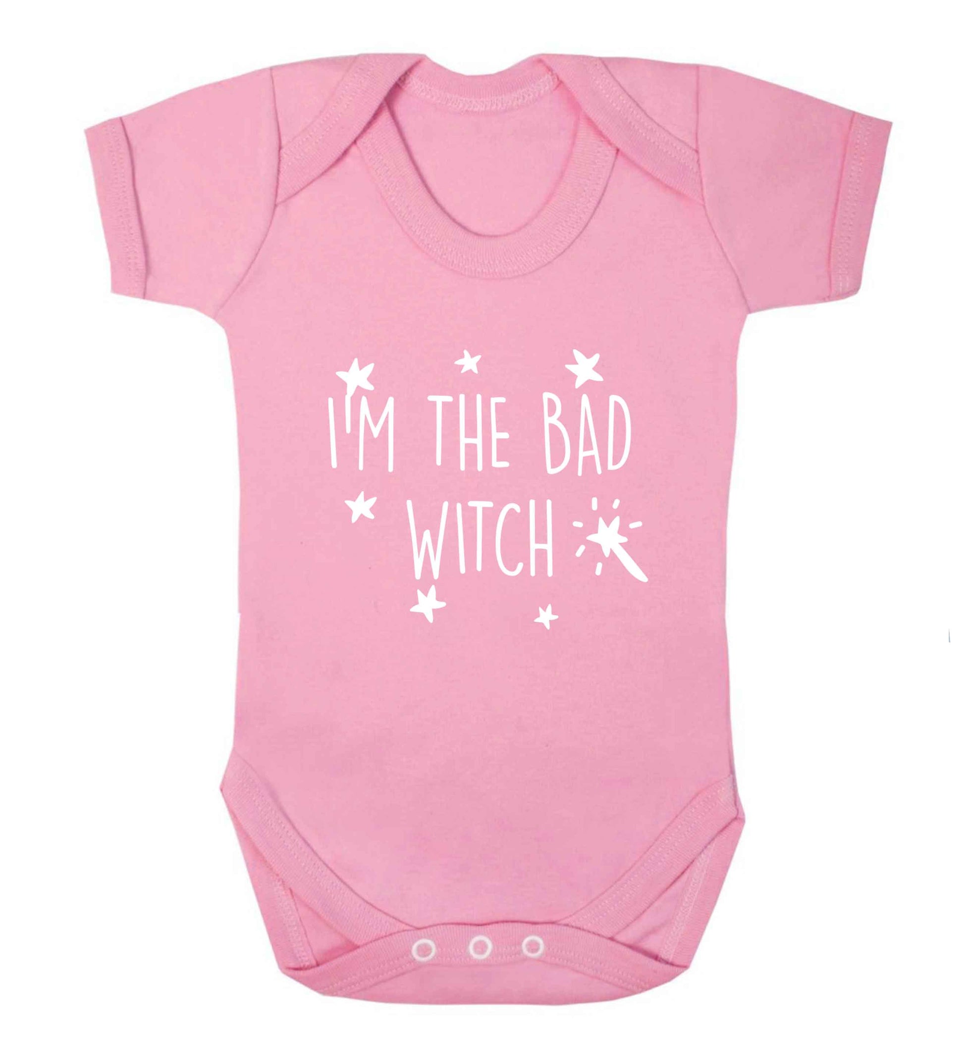 Bad witch baby vest pale pink 18-24 months