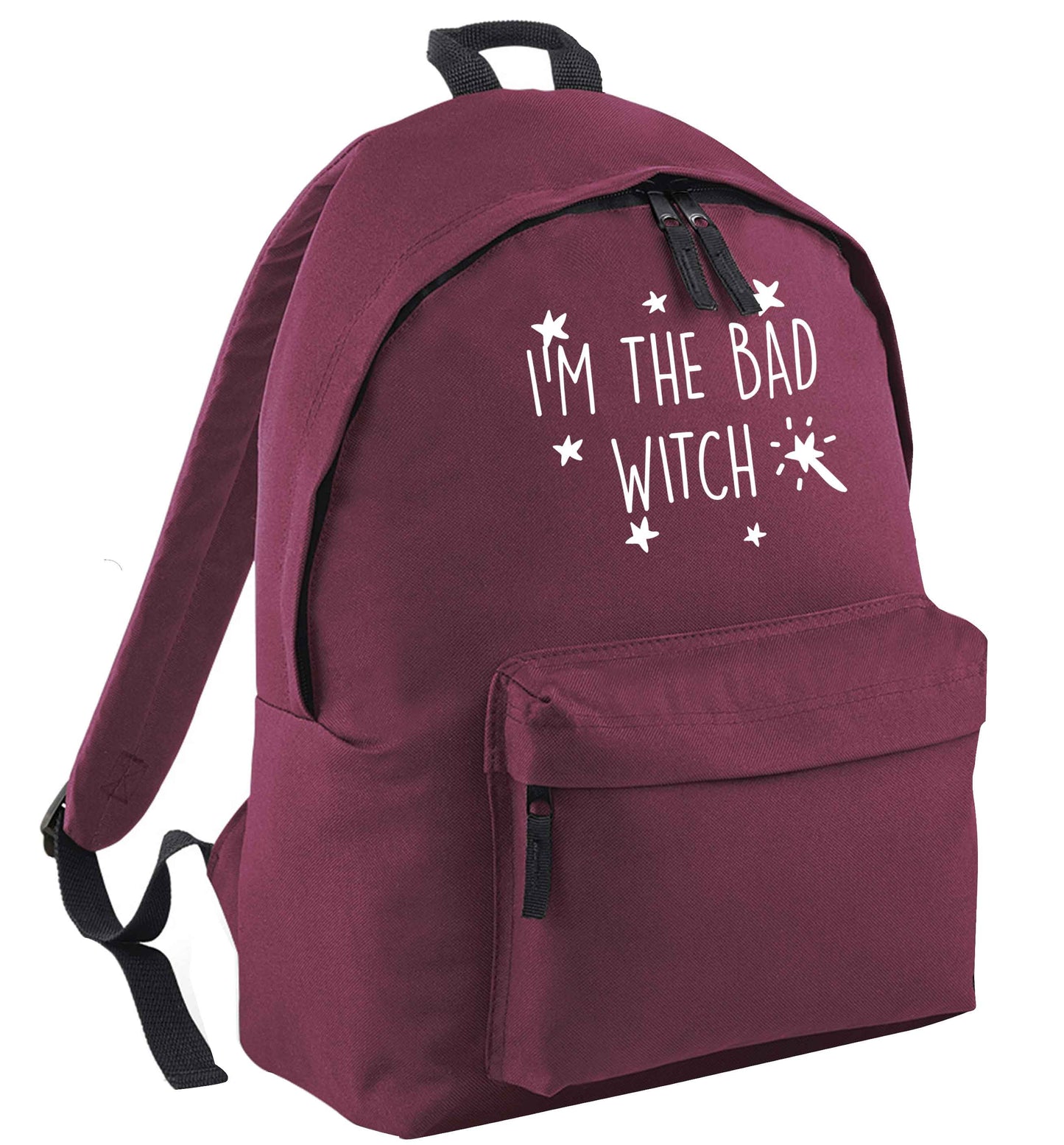 Bad witch maroon adults backpack