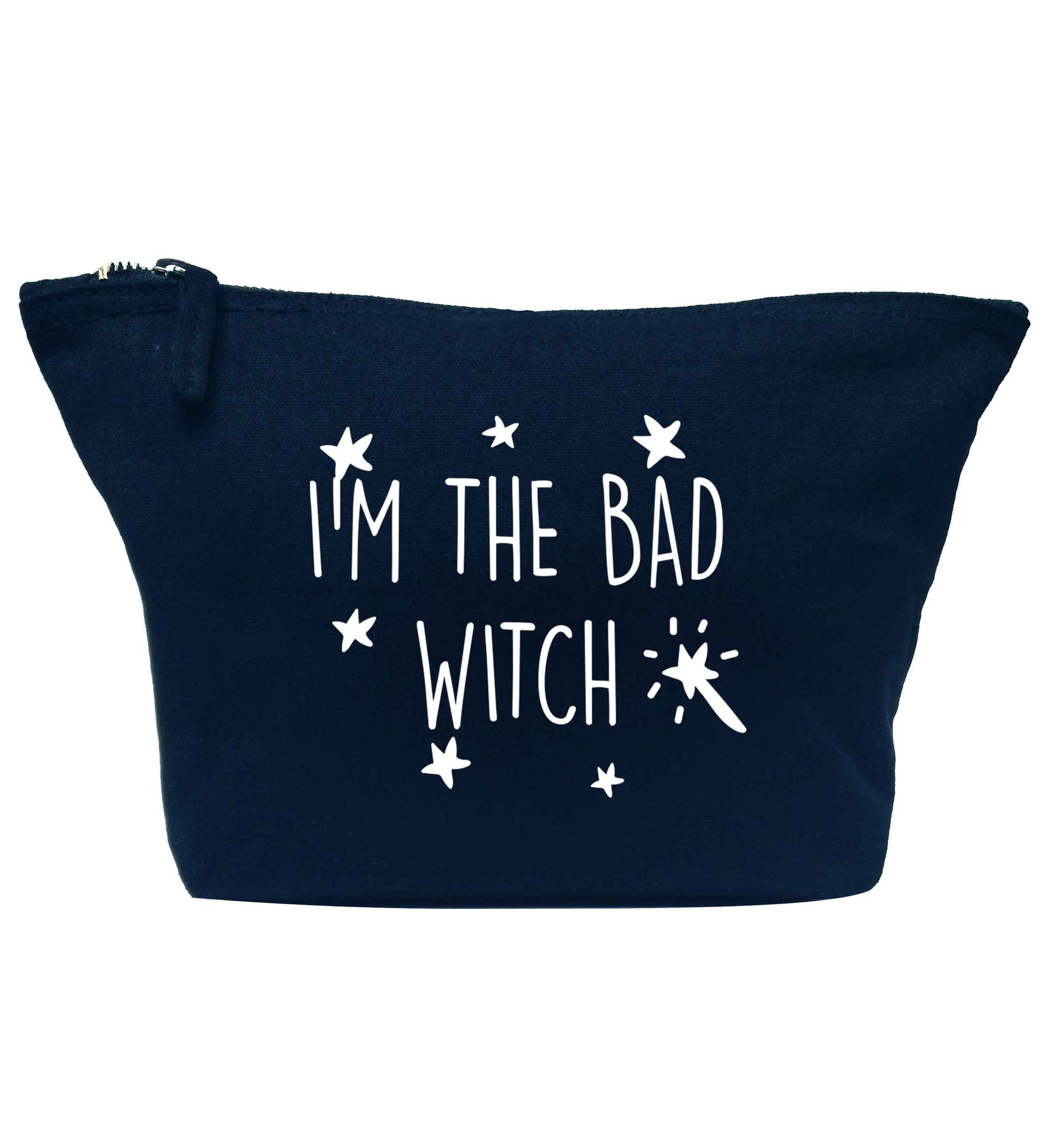 Bad witch navy makeup bag