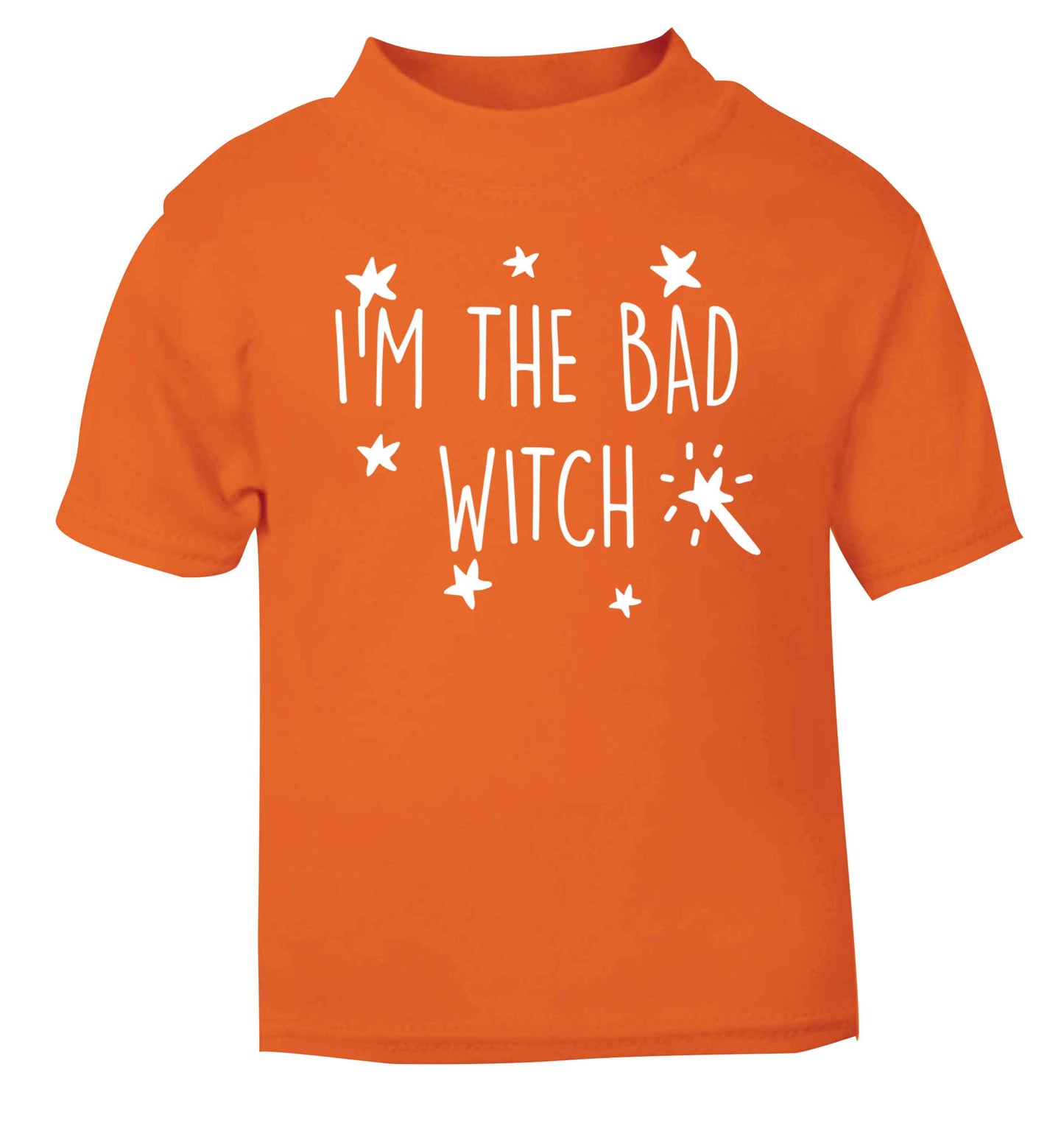 Bad witch orange baby toddler Tshirt 2 Years
