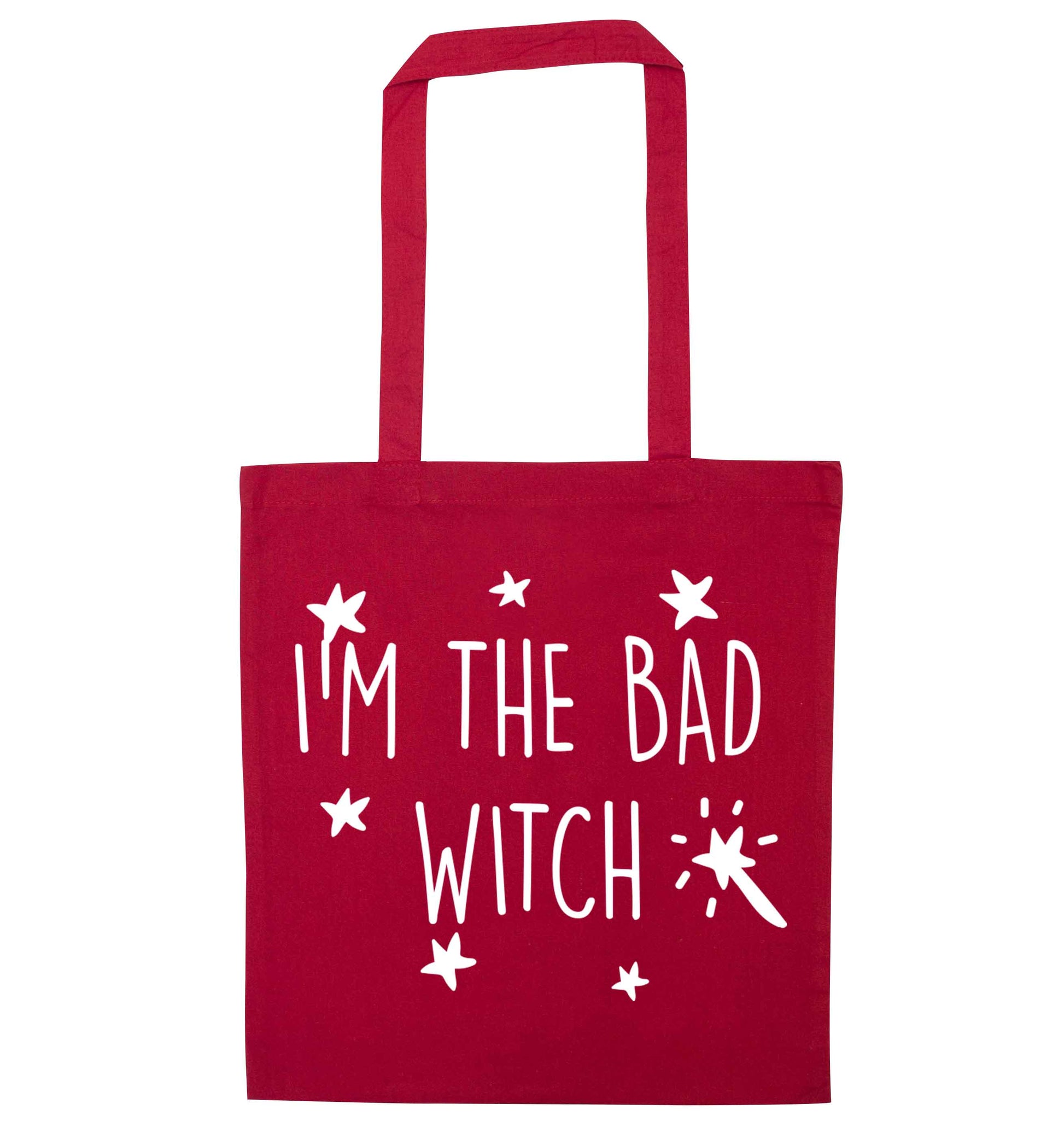 Bad witch red tote bag
