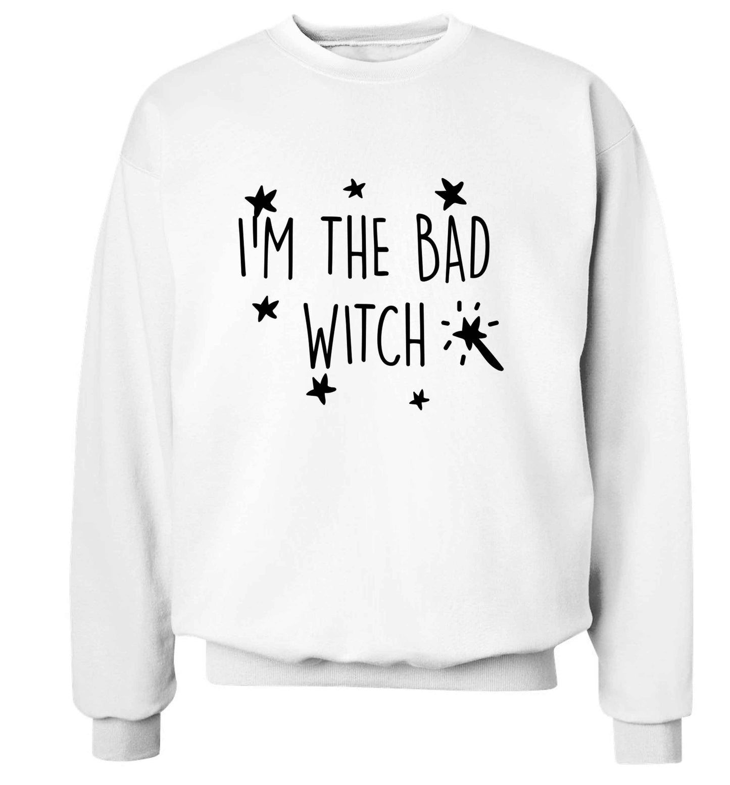 Bad witch adult's unisex white sweater 2XL