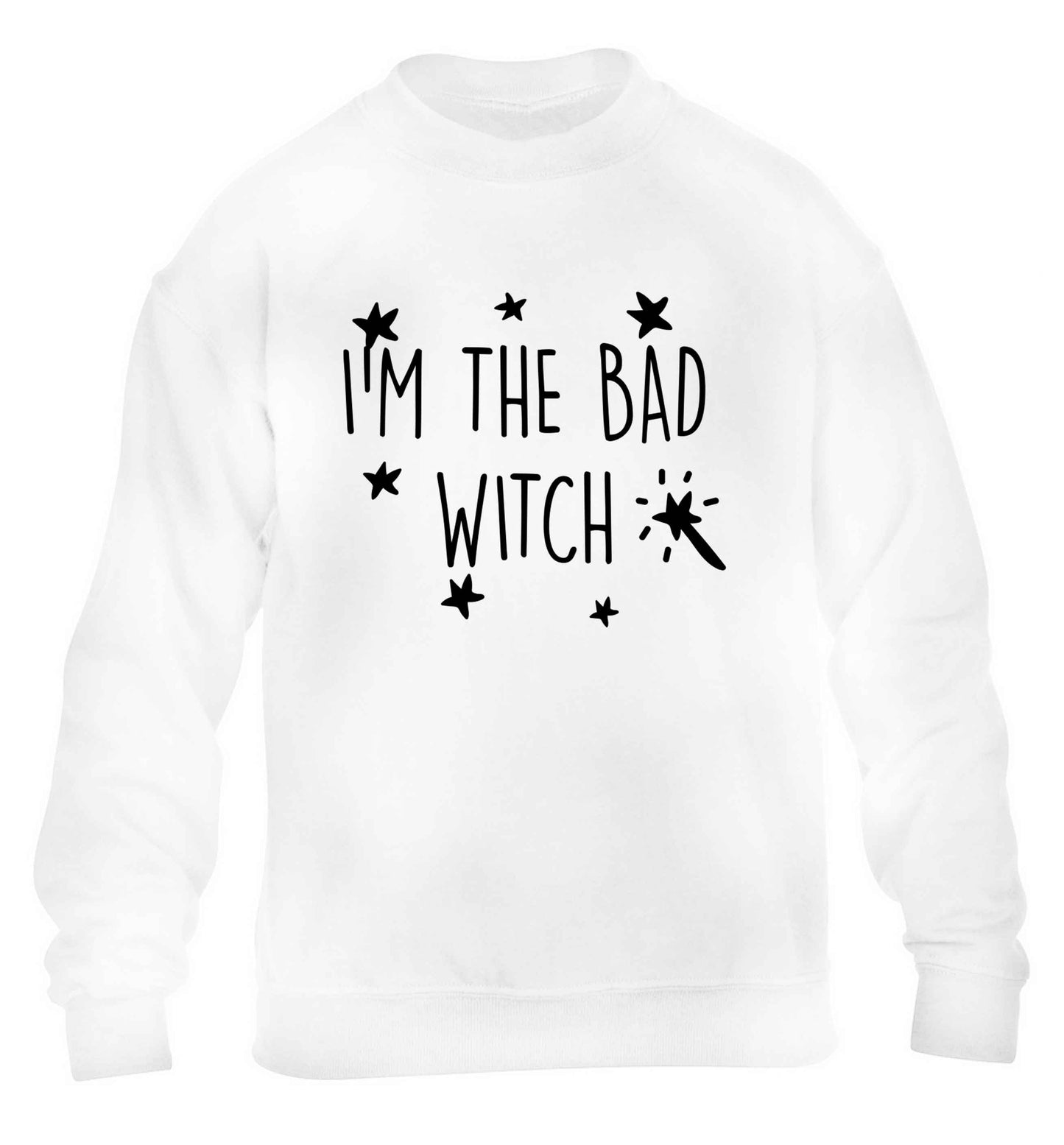 Bad witch children's white sweater 12-13 Years