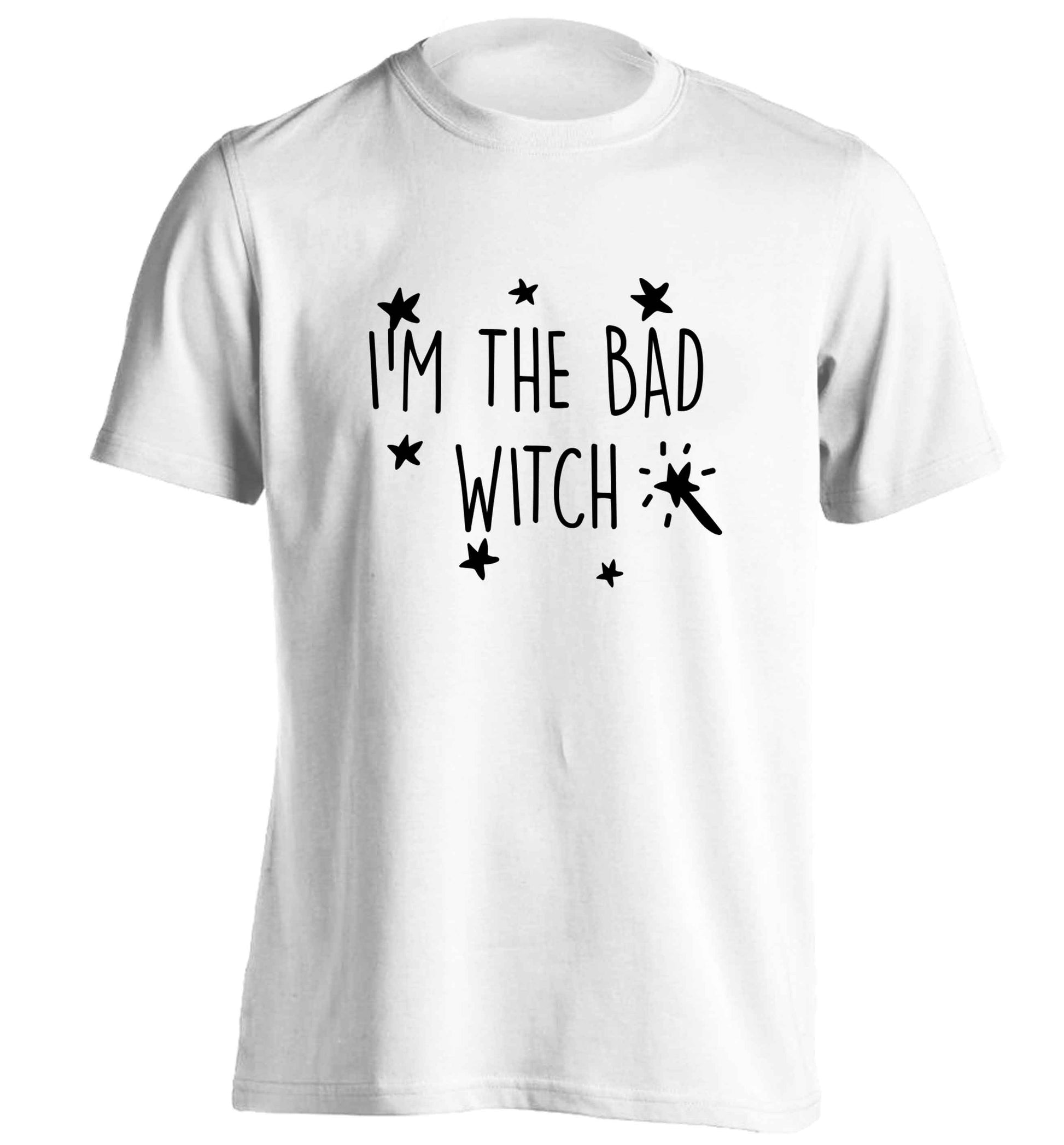 Bad witch adults unisex white Tshirt 2XL