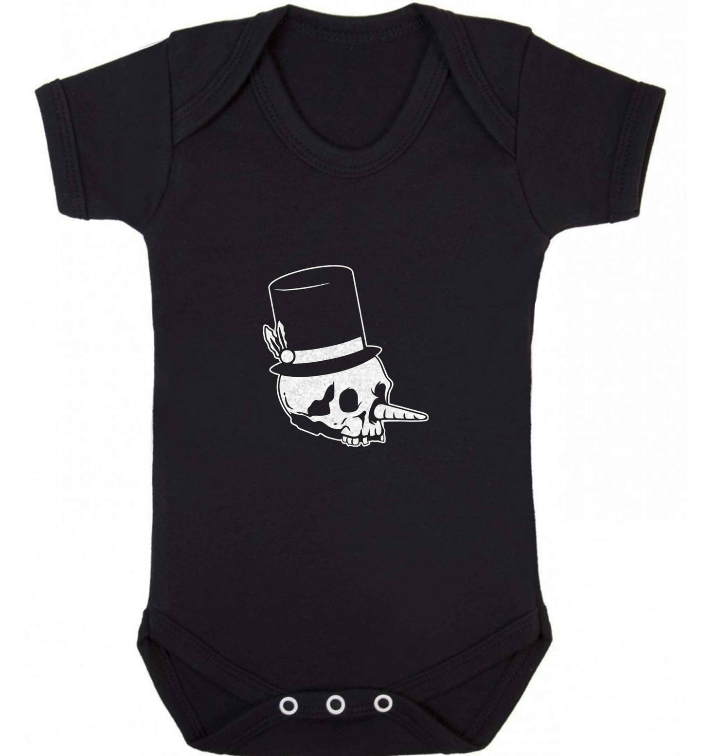 Snowman punk baby vest black 18-24 months