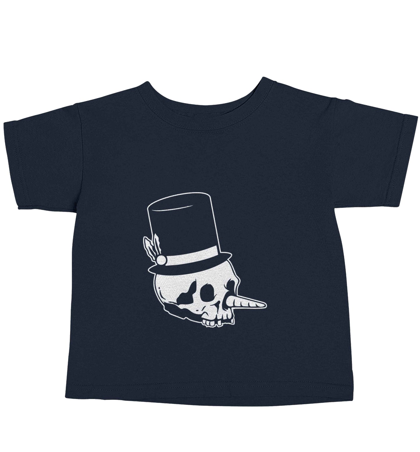Snowman punk navy baby toddler Tshirt 2 Years