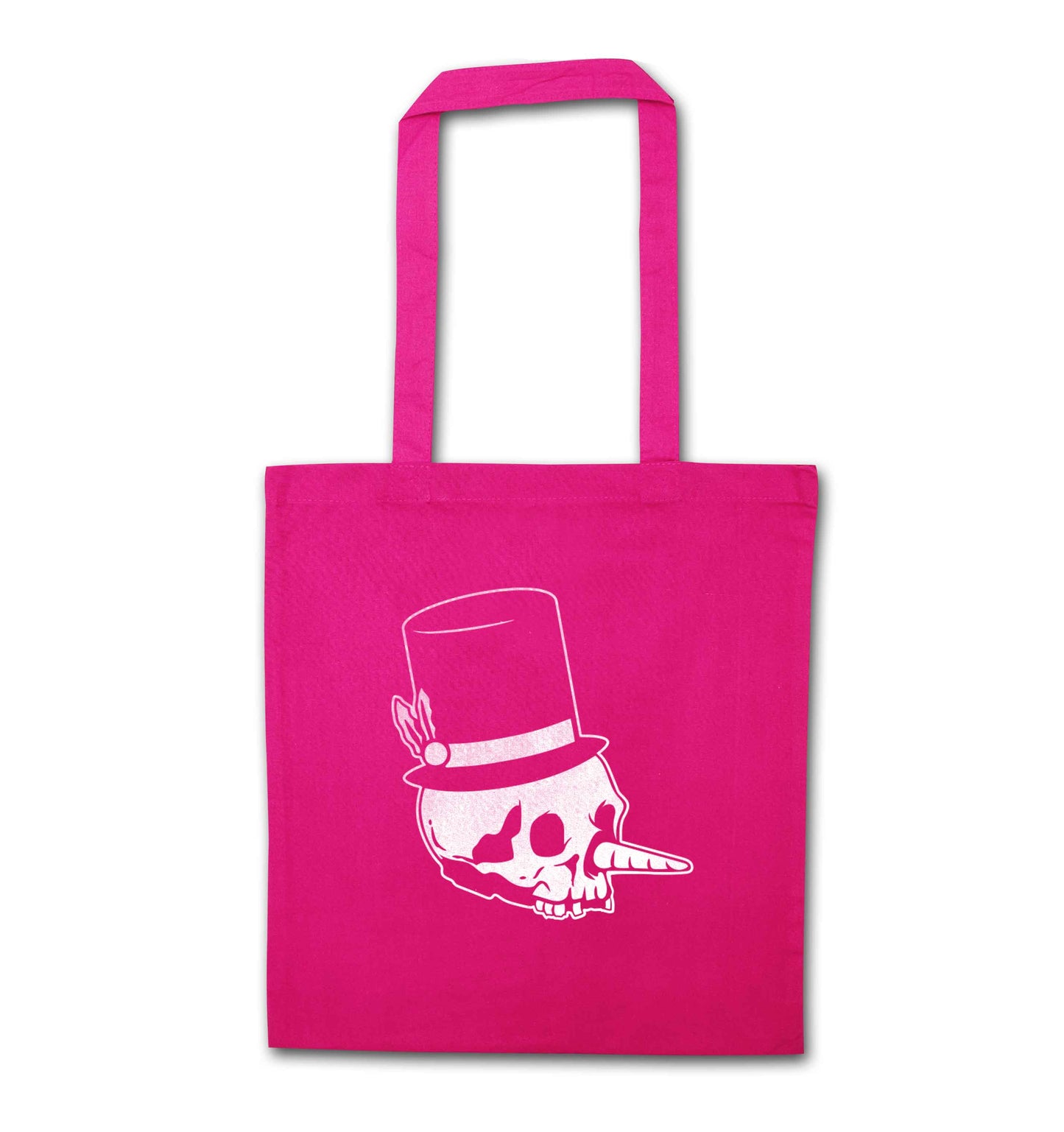 Snowman punk pink tote bag