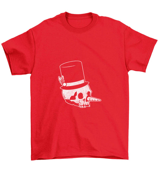 Snowman punk Children's red Tshirt 12-13 Years