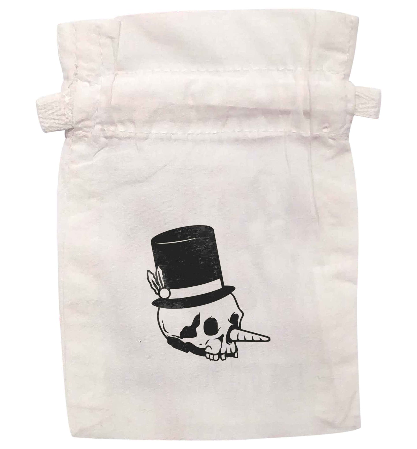 Snowman punk | XS - L | Pouch / Drawstring bag / Sack | Organic Cotton | Bulk discounts available!