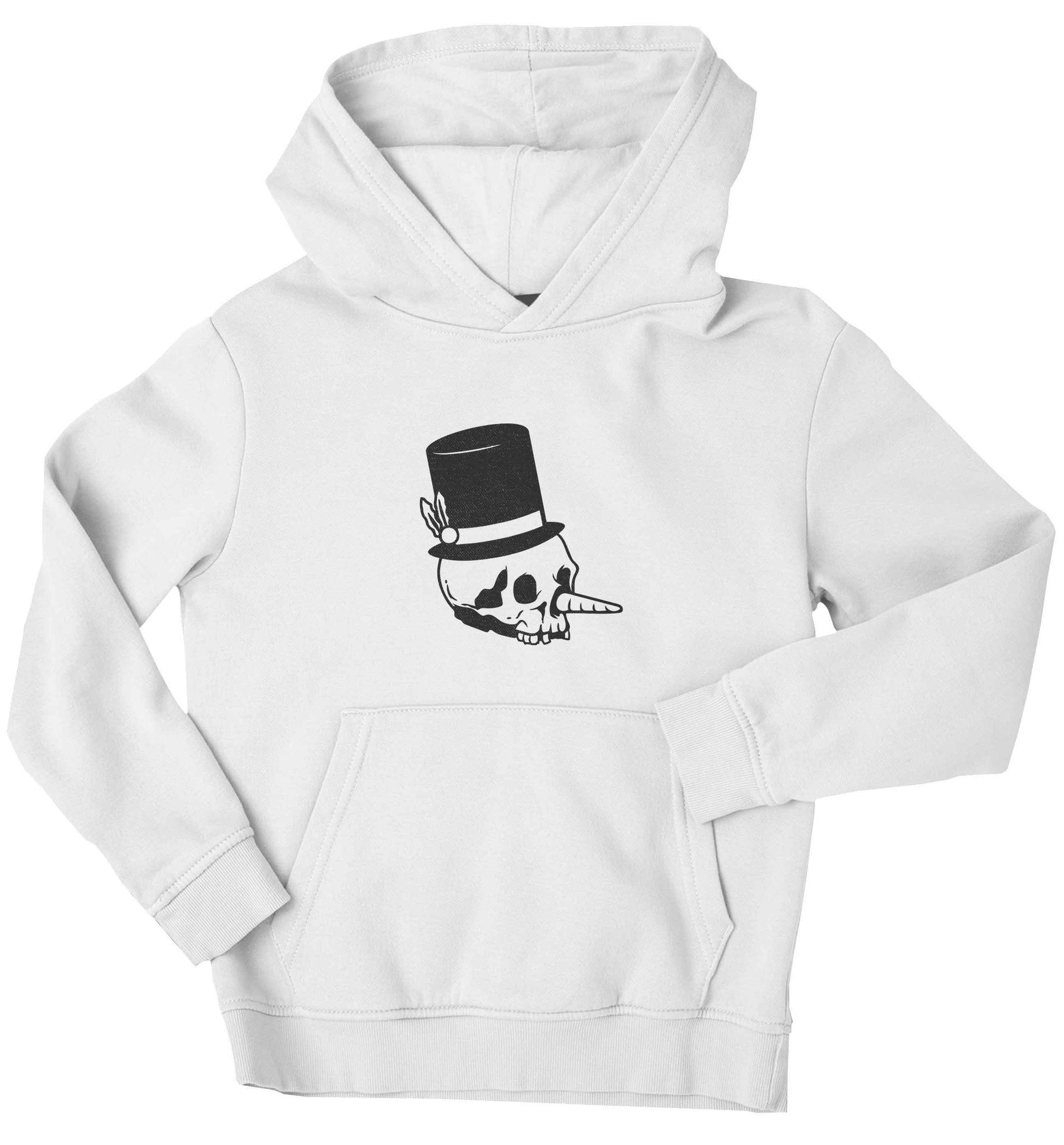 Snowman punk children's white hoodie 12-13 Years