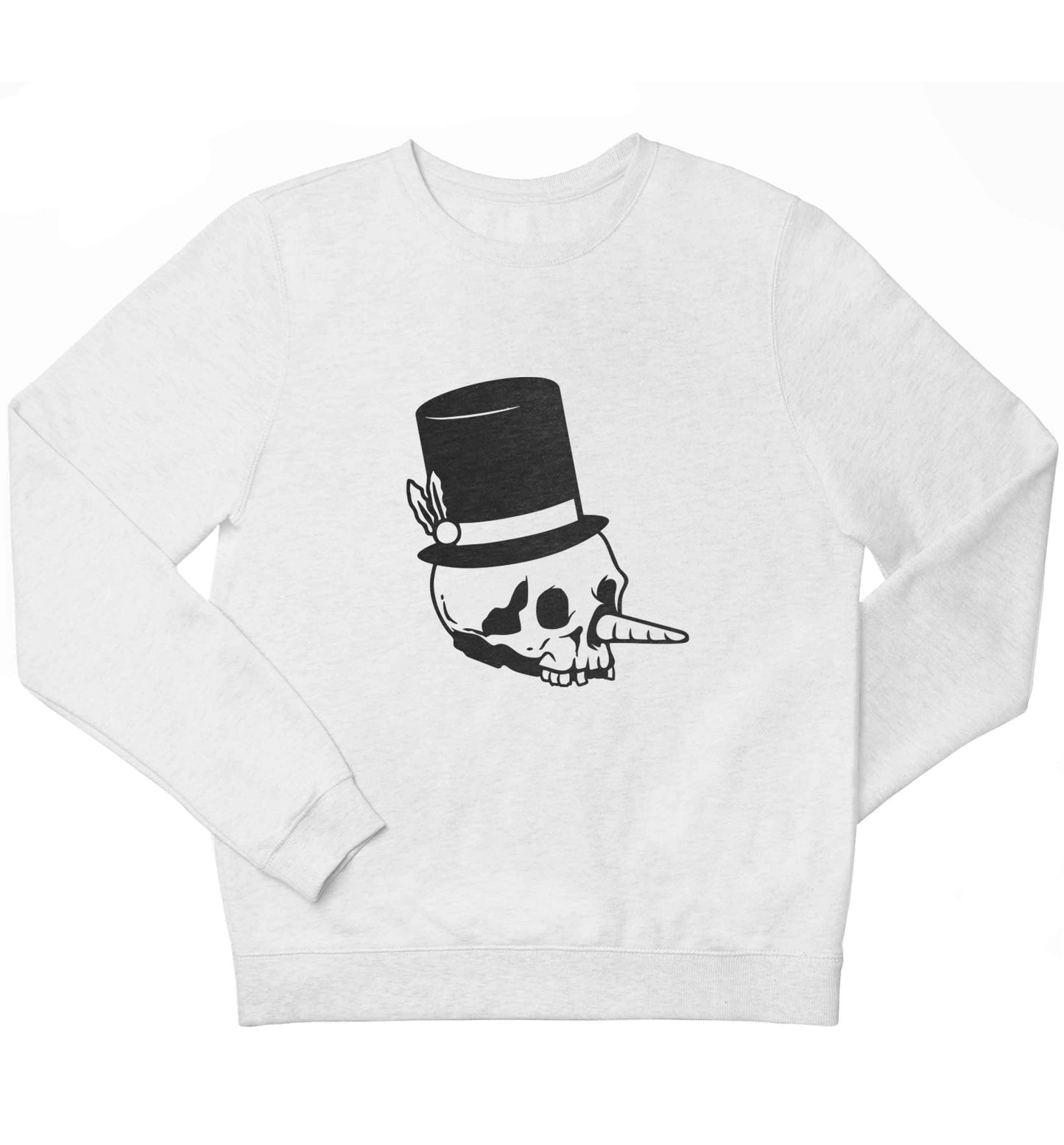 Snowman punk children's white sweater 12-13 Years