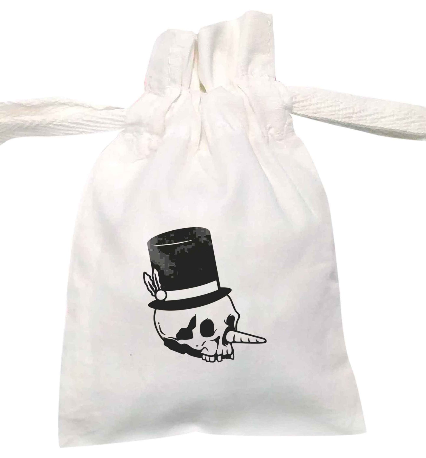 Snowman punk | XS - L | Pouch / Drawstring bag / Sack | Organic Cotton | Bulk discounts available!