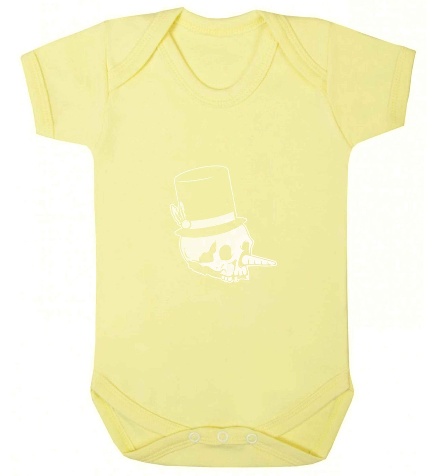 Snowman punk baby vest pale yellow 18-24 months