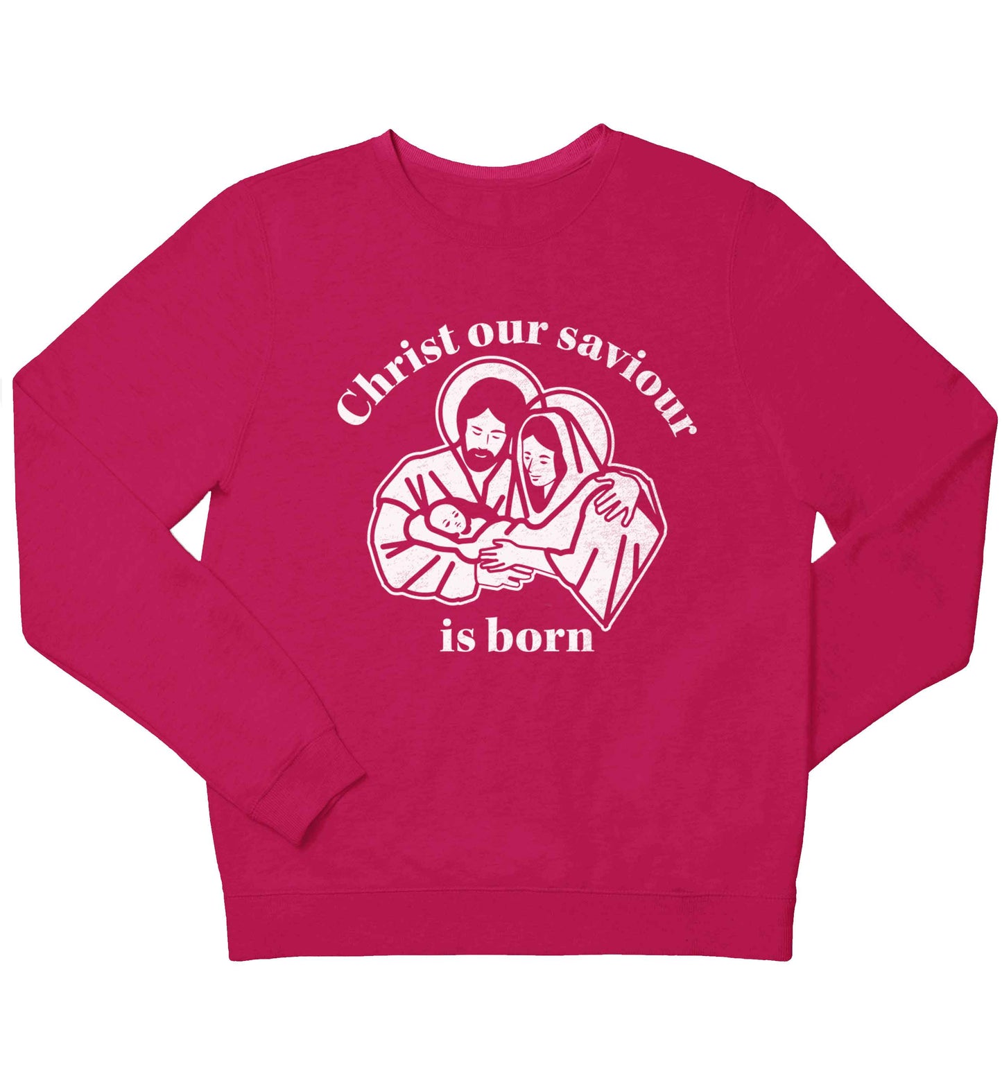 Christ our saviour is born children's pink sweater 12-13 Years