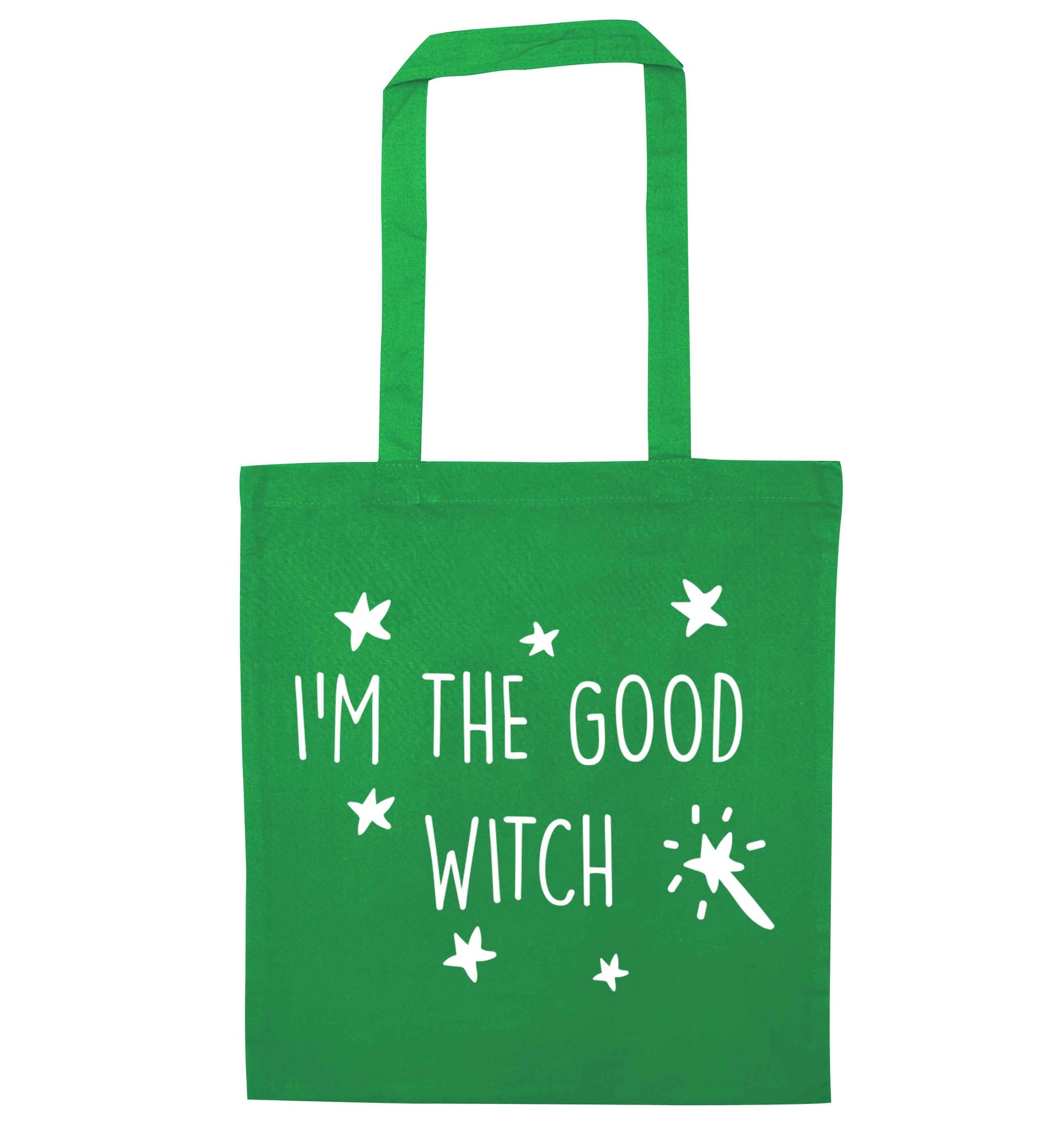 Good witch green tote bag