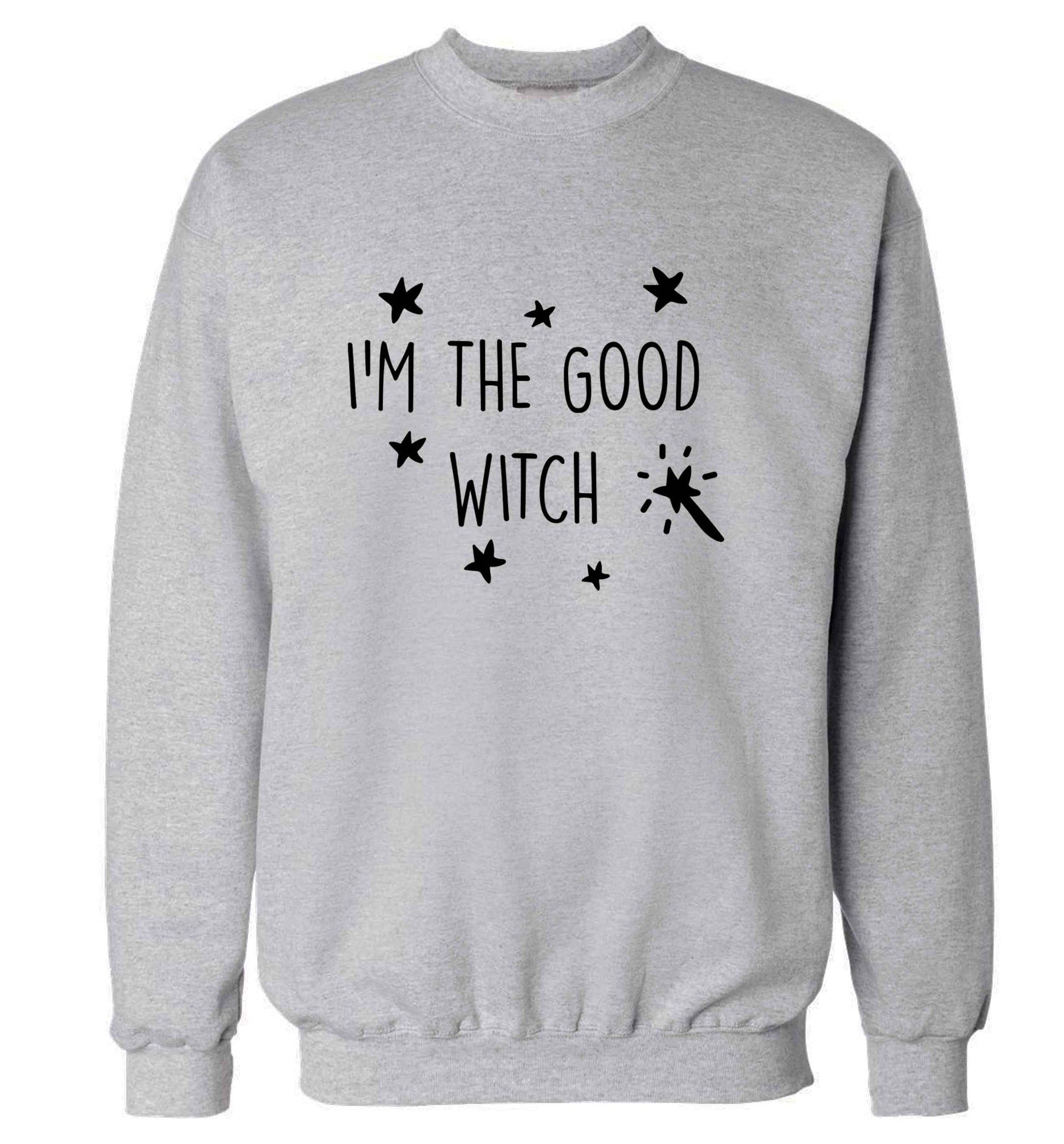 Good witch adult's unisex grey sweater 2XL