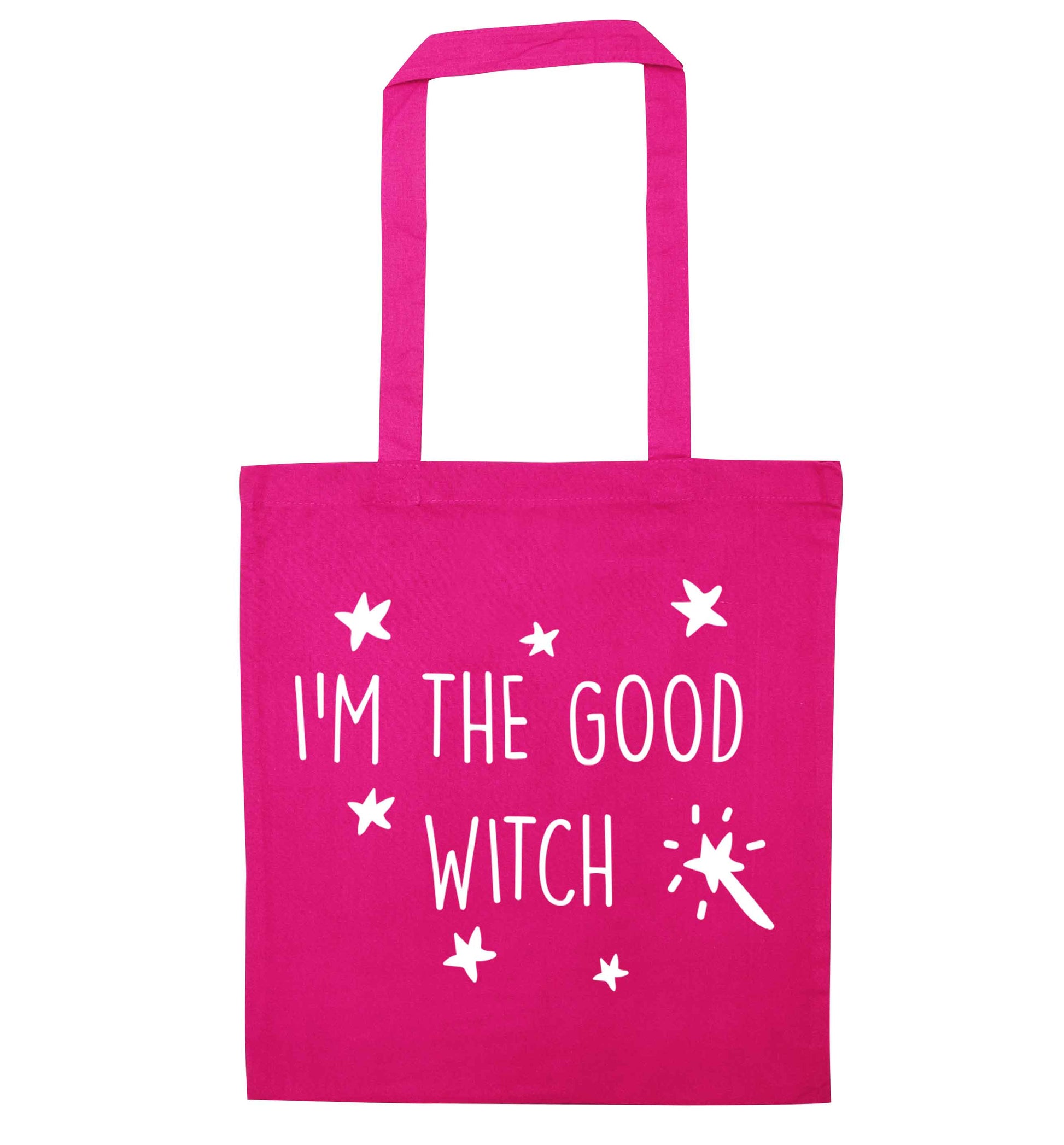 Good witch pink tote bag