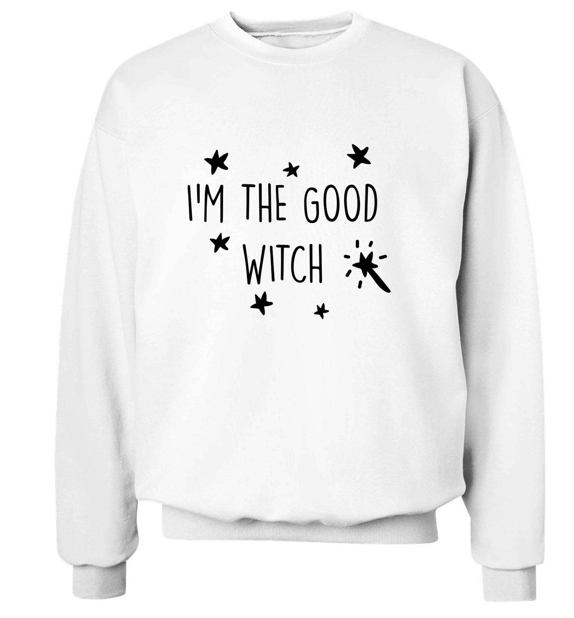 Good witch adult's unisex white sweater 2XL