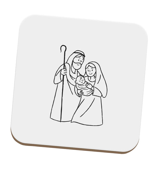 Jesus Mary and joseph set of four coasters