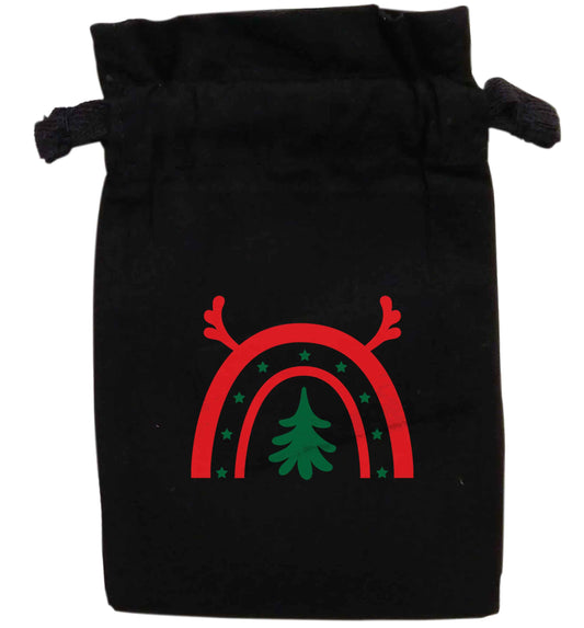 Christmas rainbow | XS - L | Pouch / Drawstring bag / Sack | Organic Cotton | Bulk discounts available!