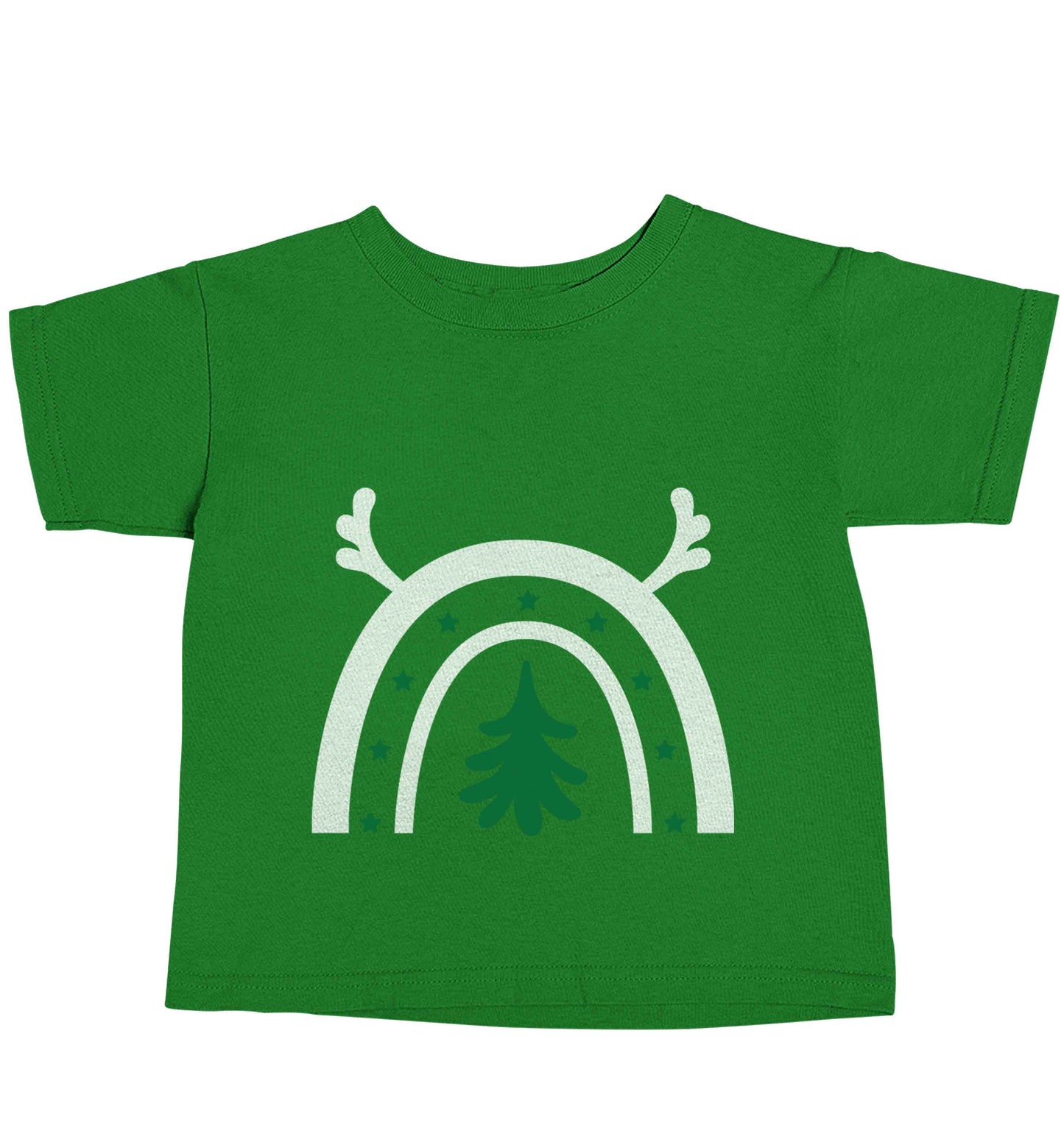 Christmas rainbow green baby toddler Tshirt 2 Years