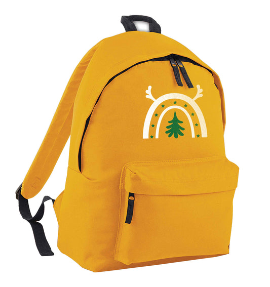 Christmas rainbow mustard adults backpack
