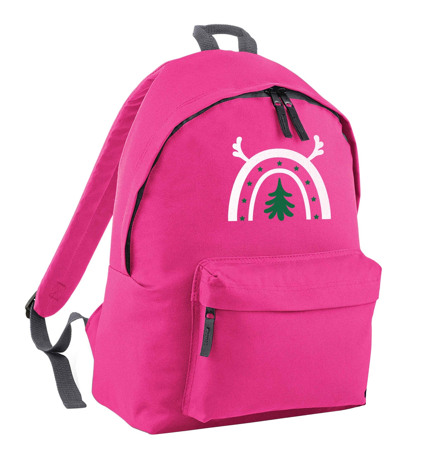 Christmas rainbow pink children's backpack