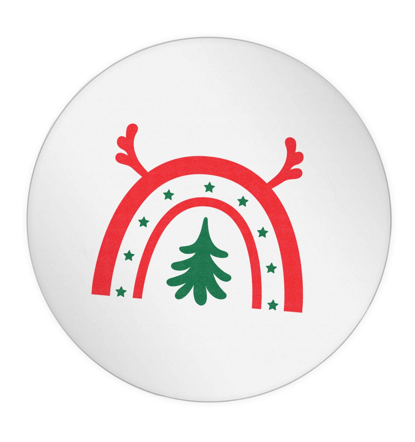 Christmas rainbow 24 @ 45mm matt circle stickers