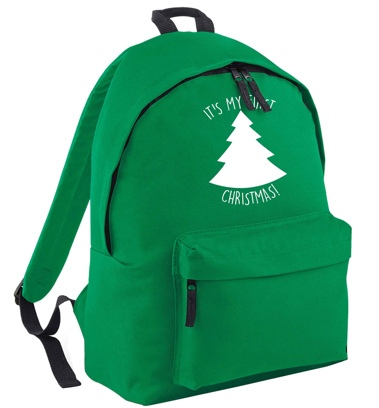 It's my first Christmas - tree green adults backpack