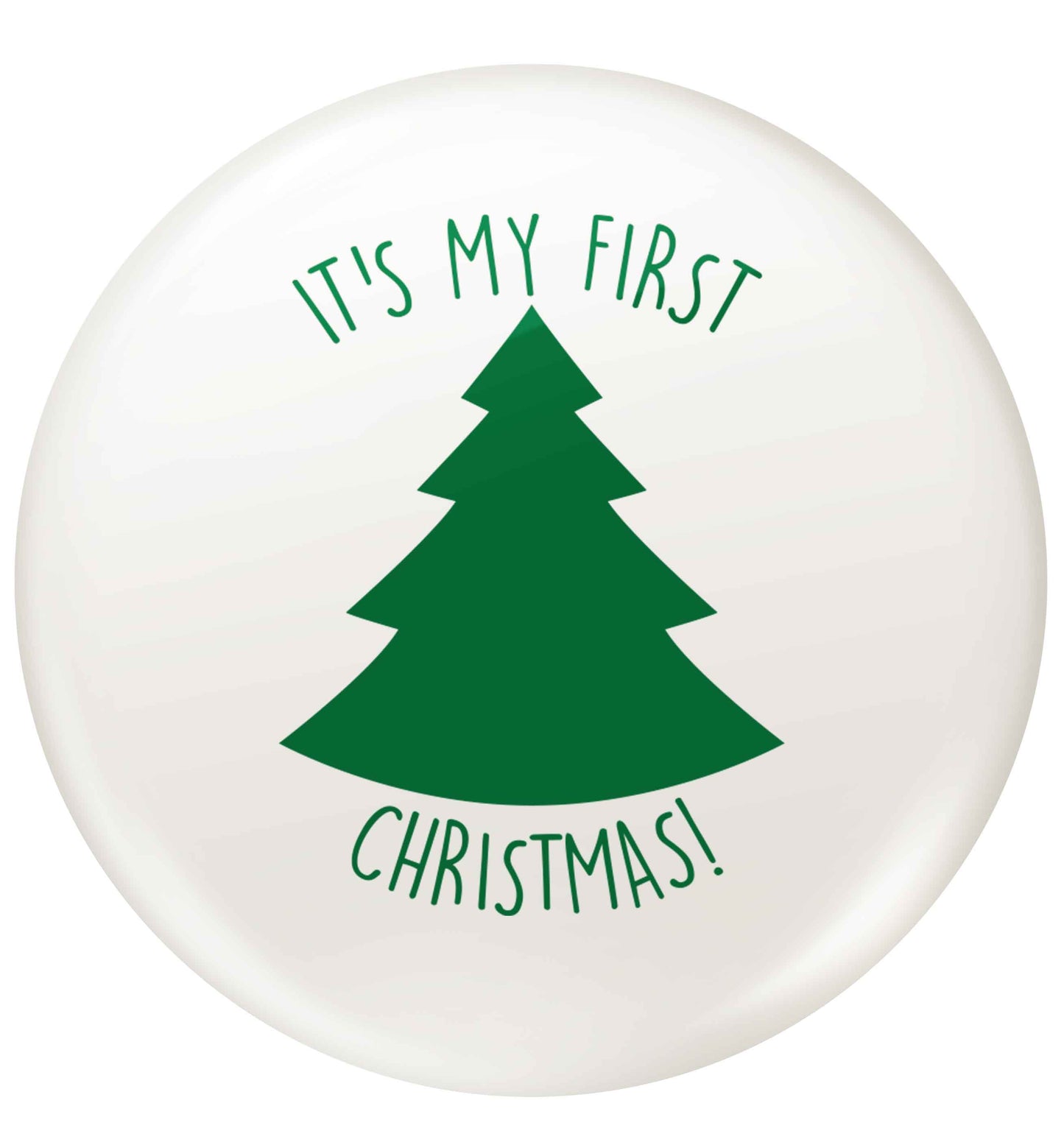 It's my first Christmas - tree small 25mm Pin badge