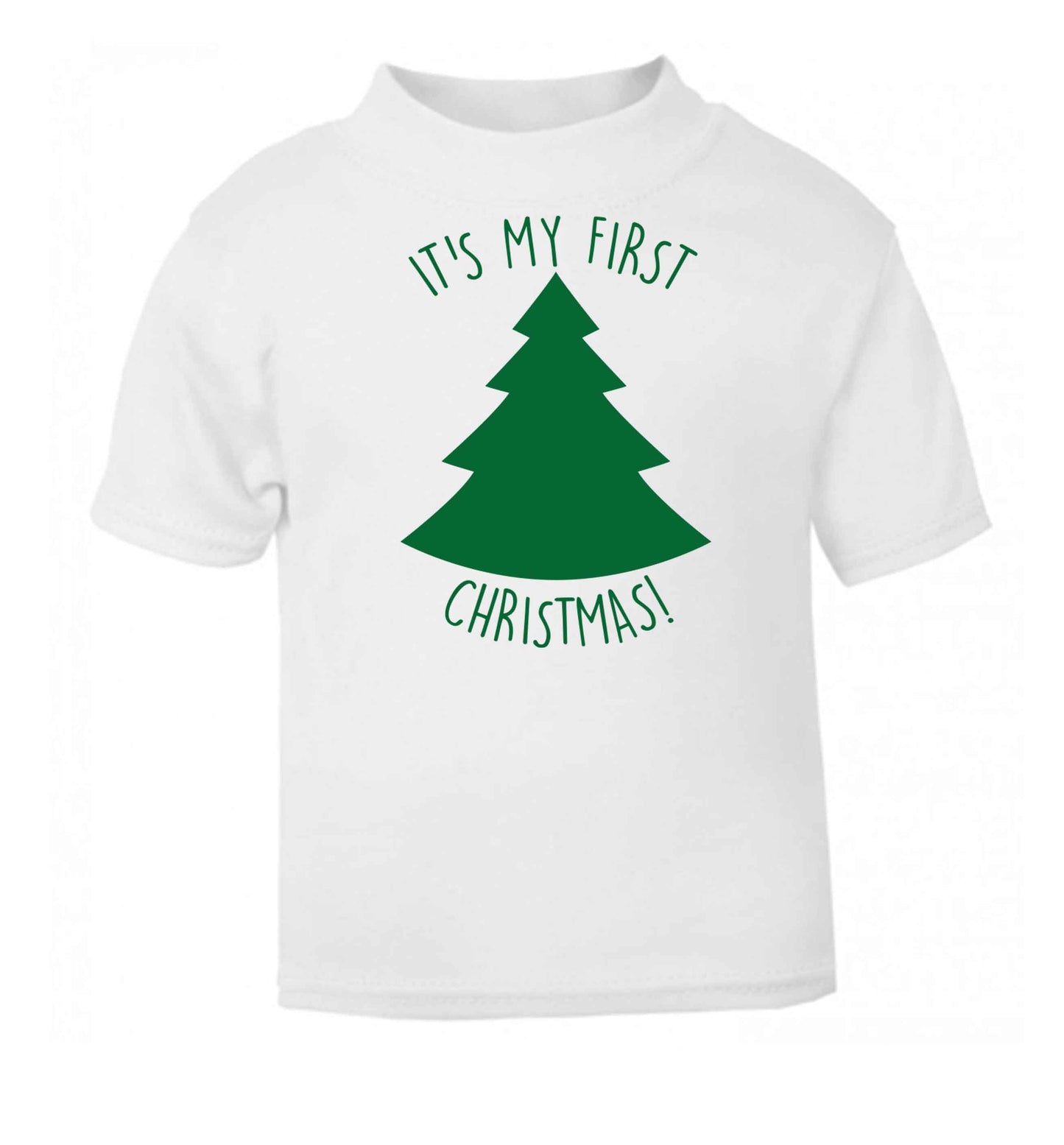 It's my first Christmas - tree white baby toddler Tshirt 2 Years
