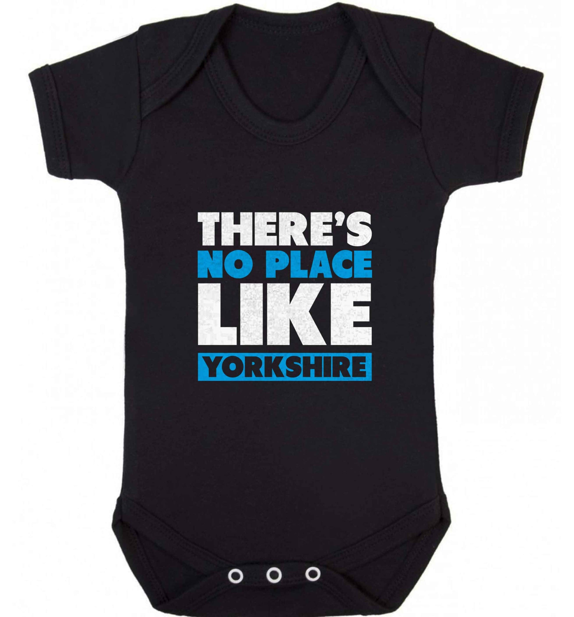 There's no place like Yorkshire baby vest black 18-24 months