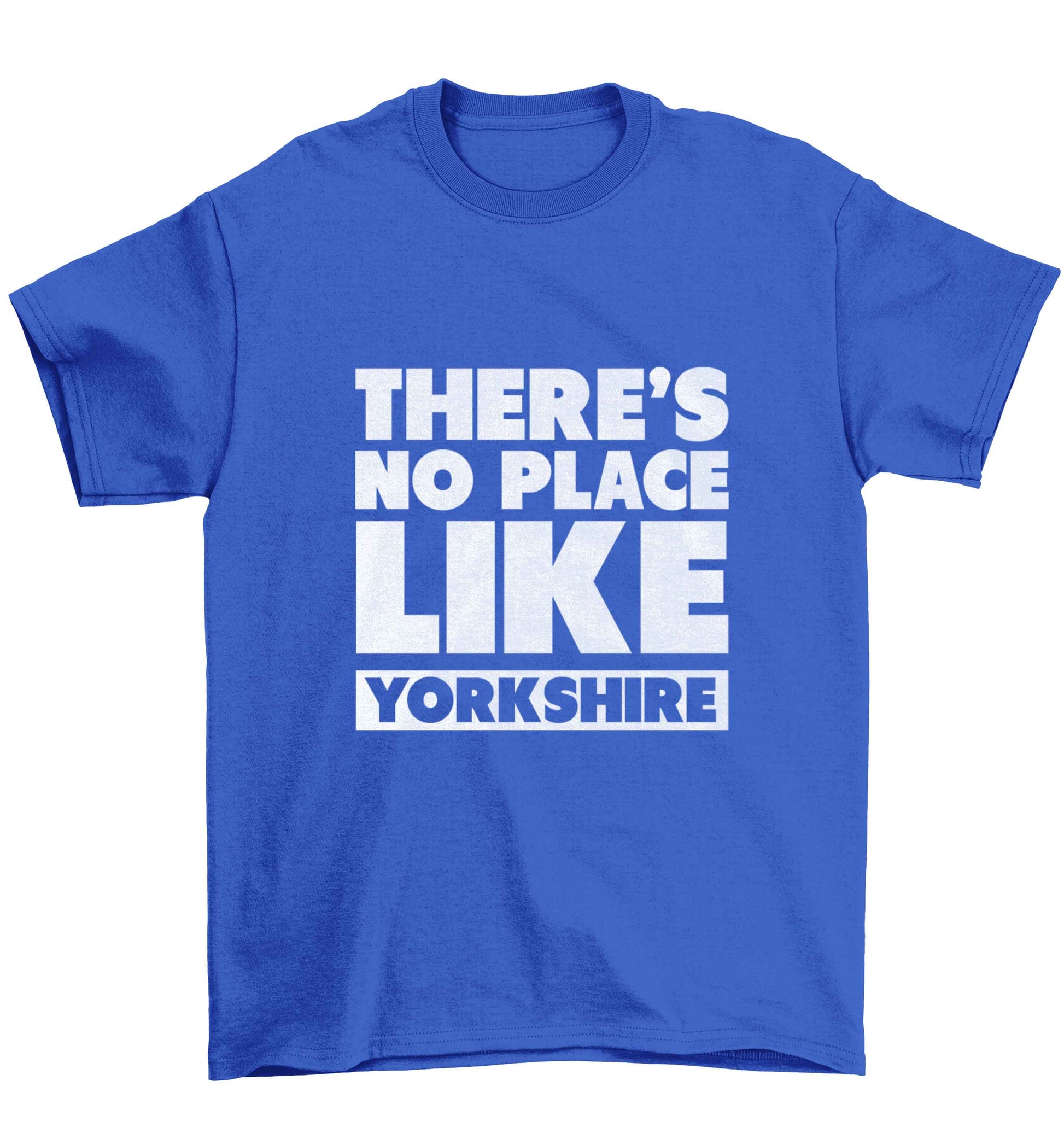 There's no place like Yorkshire Children's blue Tshirt 12-13 Years