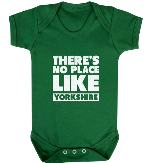 There's no place like Yorkshire baby vest green 18-24 months